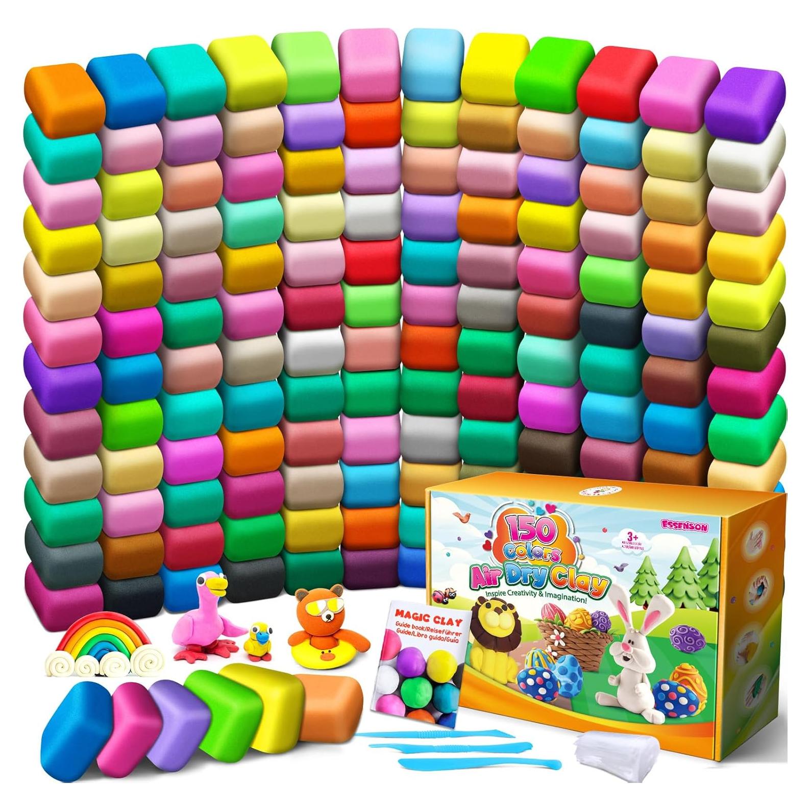 Arcilla Air Dry Essenson 150 Colores para Niños DIY