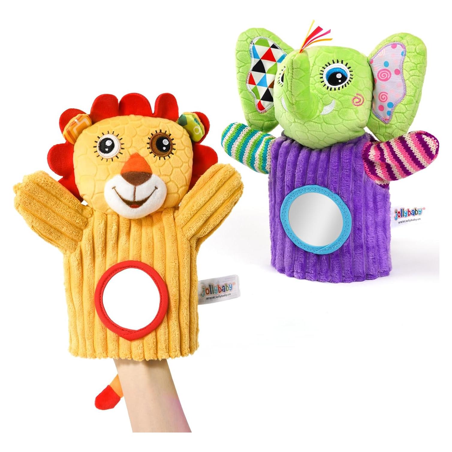 Muñecos de Mano Sensoriales Jollybaby para Bebés 0-3 Años