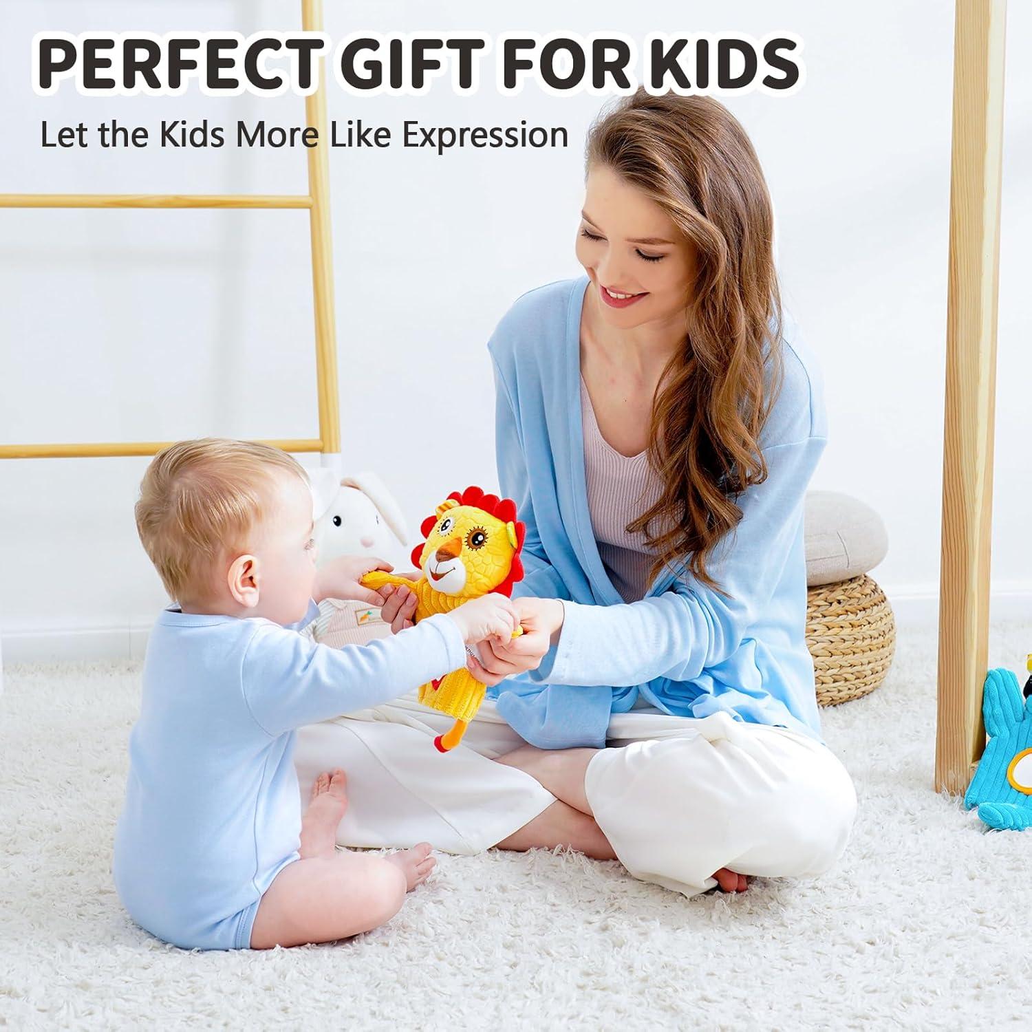 Muñecos de Mano Sensoriales Jollybaby para Bebés 0-3 Años