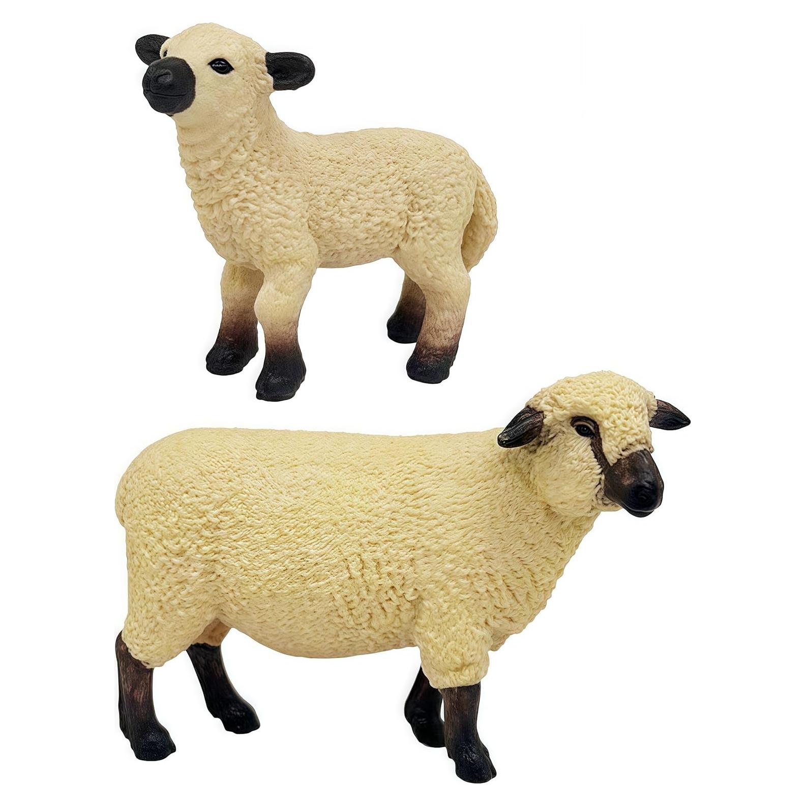 Figuras de Animales de Granja Gemini&Genius, Set 6 Piezas