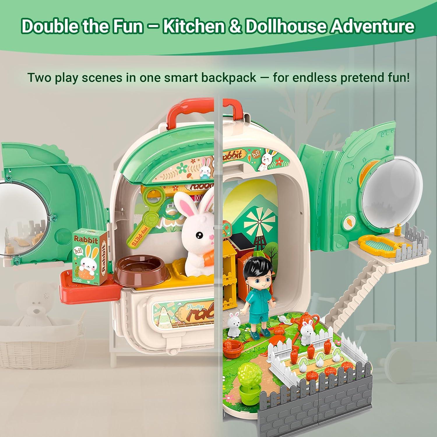 Set de Juego de Granja OLEOCA 3 en 1 con Conejitos 1.15 kg