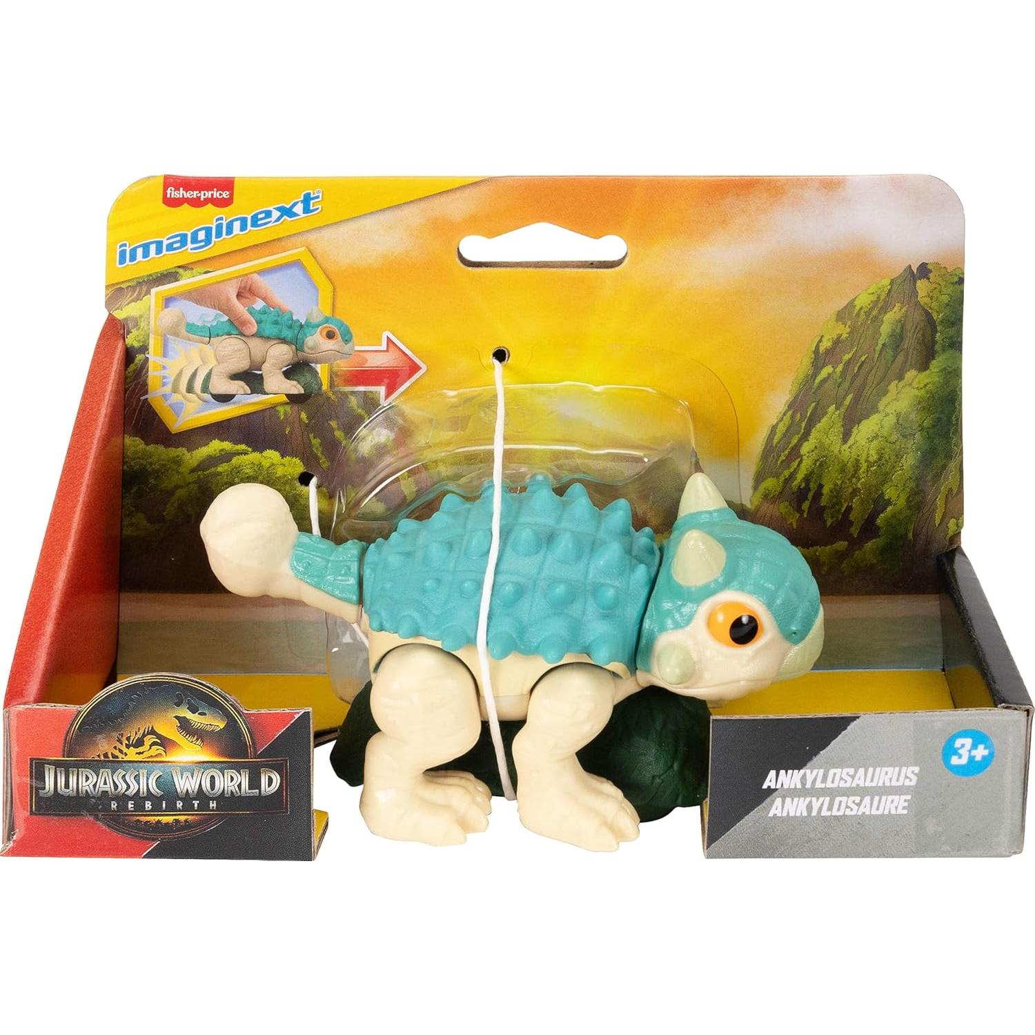Juguete Dinosaurio Ankylosaurus Fisher-Price 14 cm