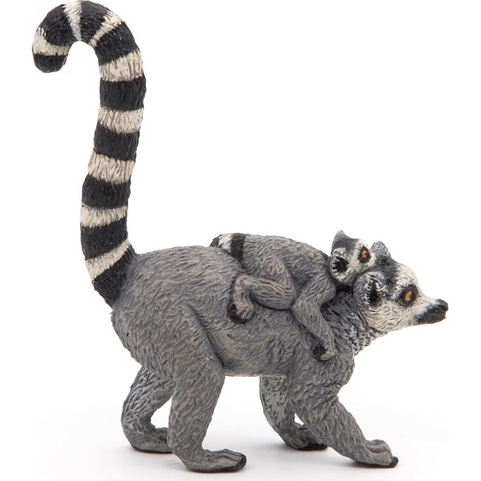 Figura Realista Lemur y Bebé Papo - 6.3x2.0x7.8cm - 3+