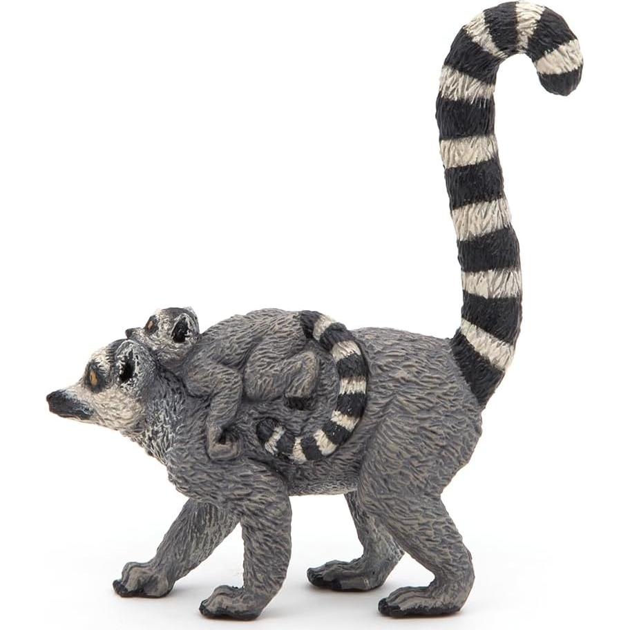 Figura Realista Lemur y Bebé Papo - 6.3x2.0x7.8cm - 3+