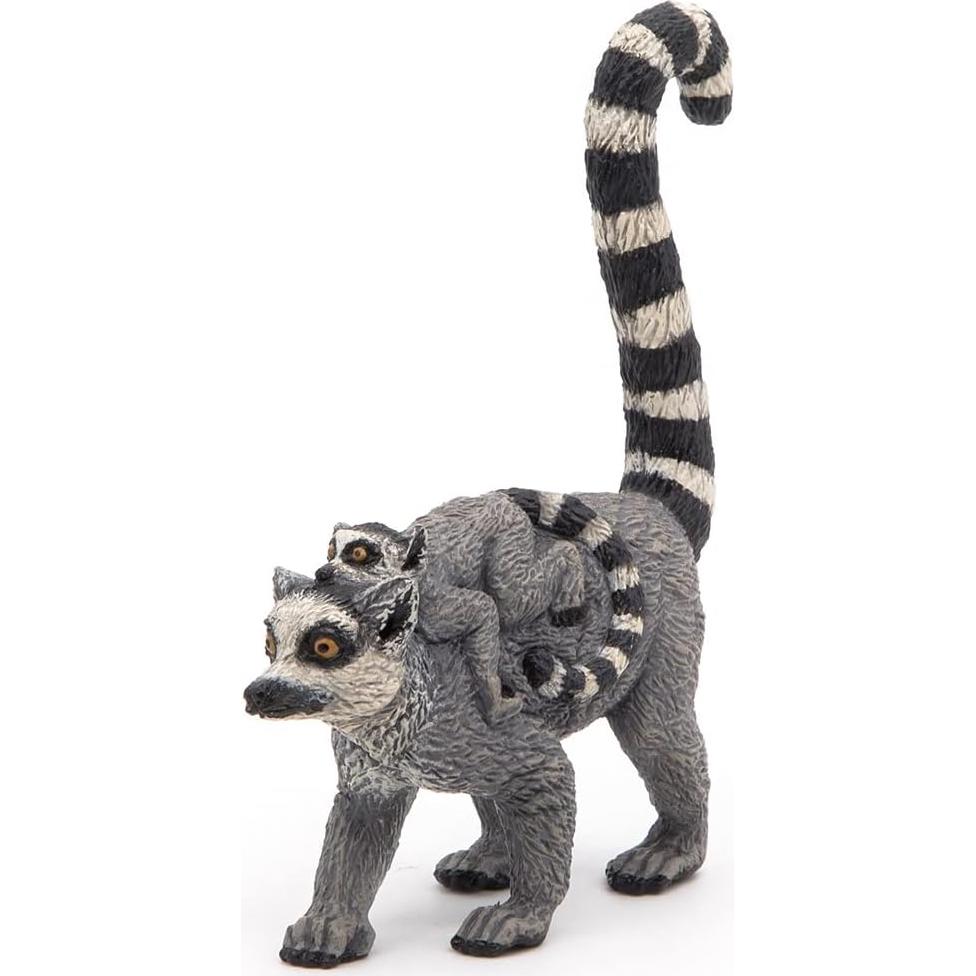 Figura Realista Lemur y Bebé Papo - 6.3x2.0x7.8cm - 3+