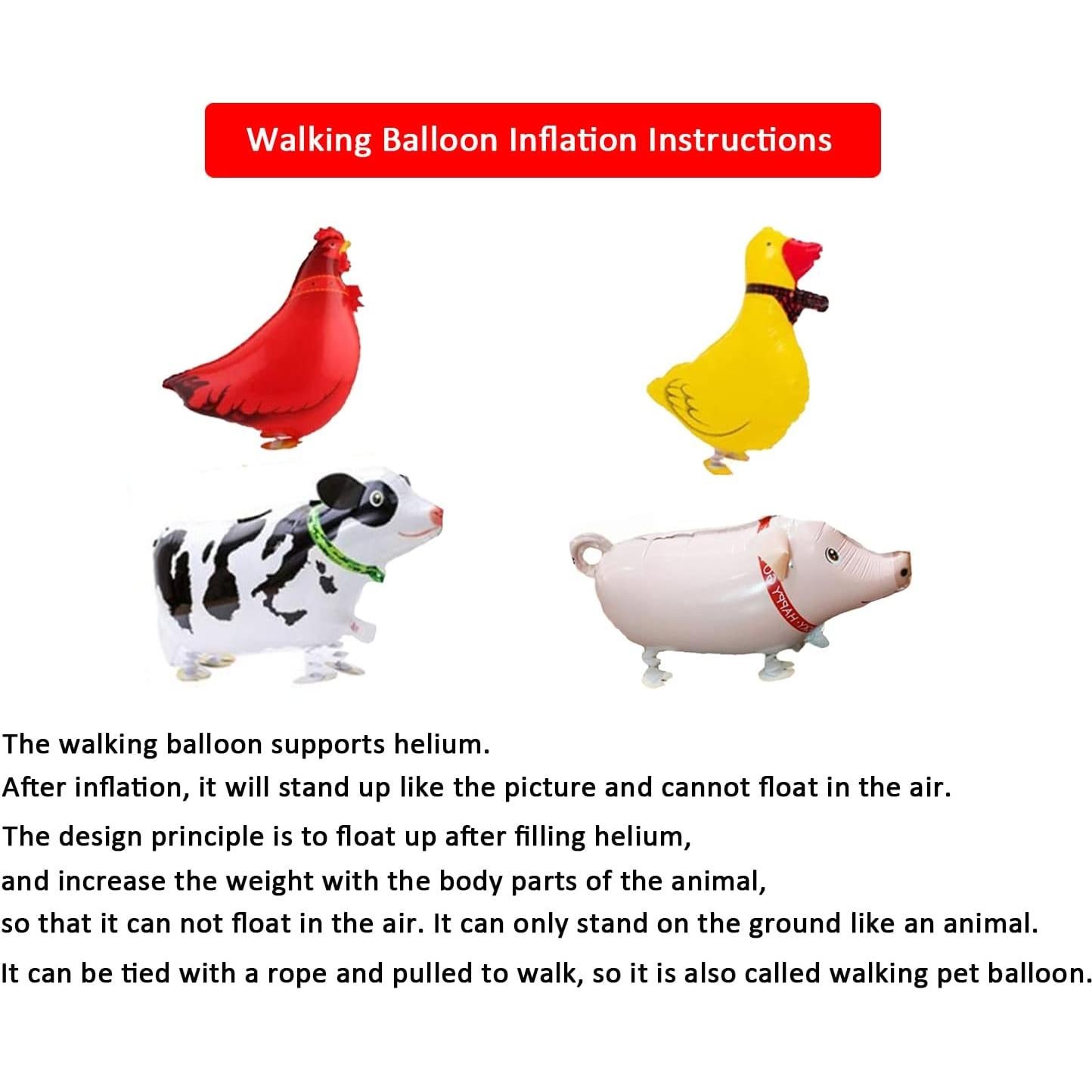 Finypa 72 Piezas Decoración Fiesta Cumpleaños Granja Animales