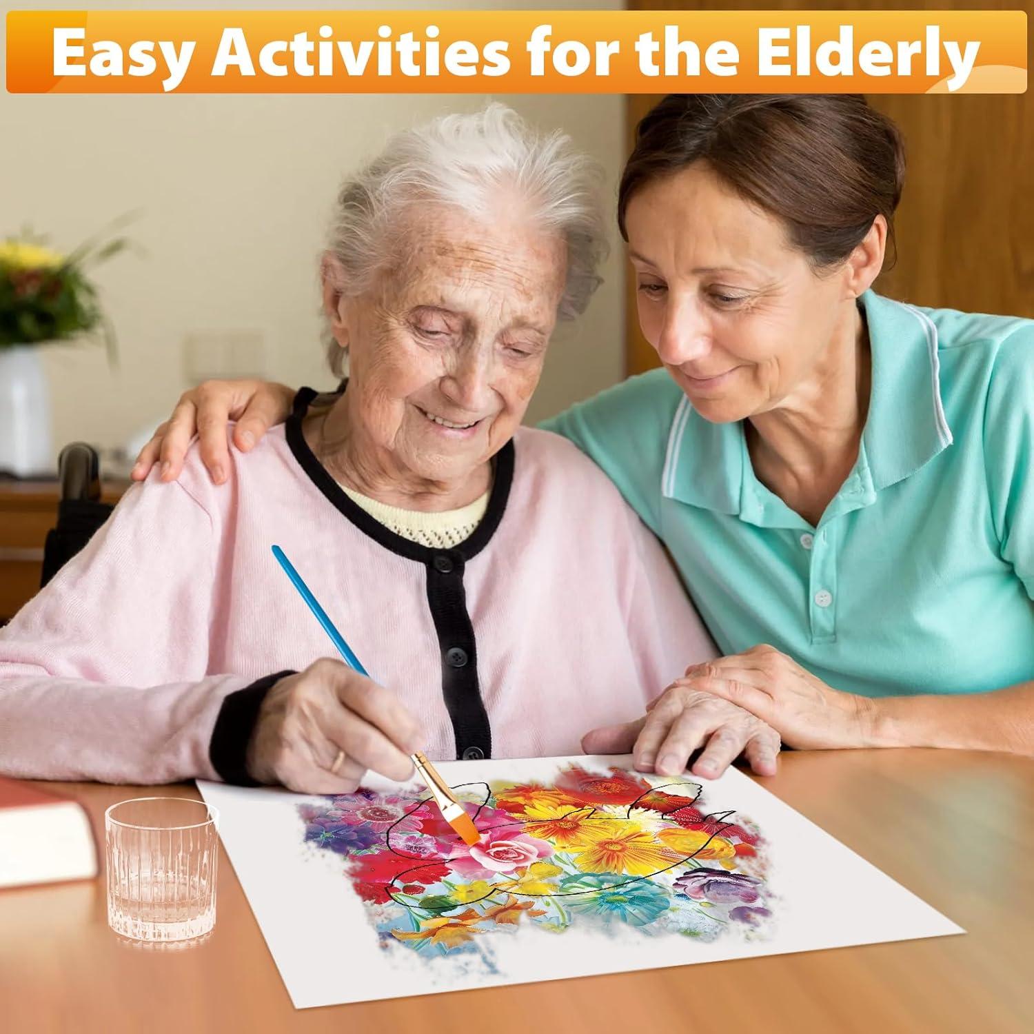 Kit de Pintura de Agua Reutilizable Biarek 22 Piezas para Ancianos