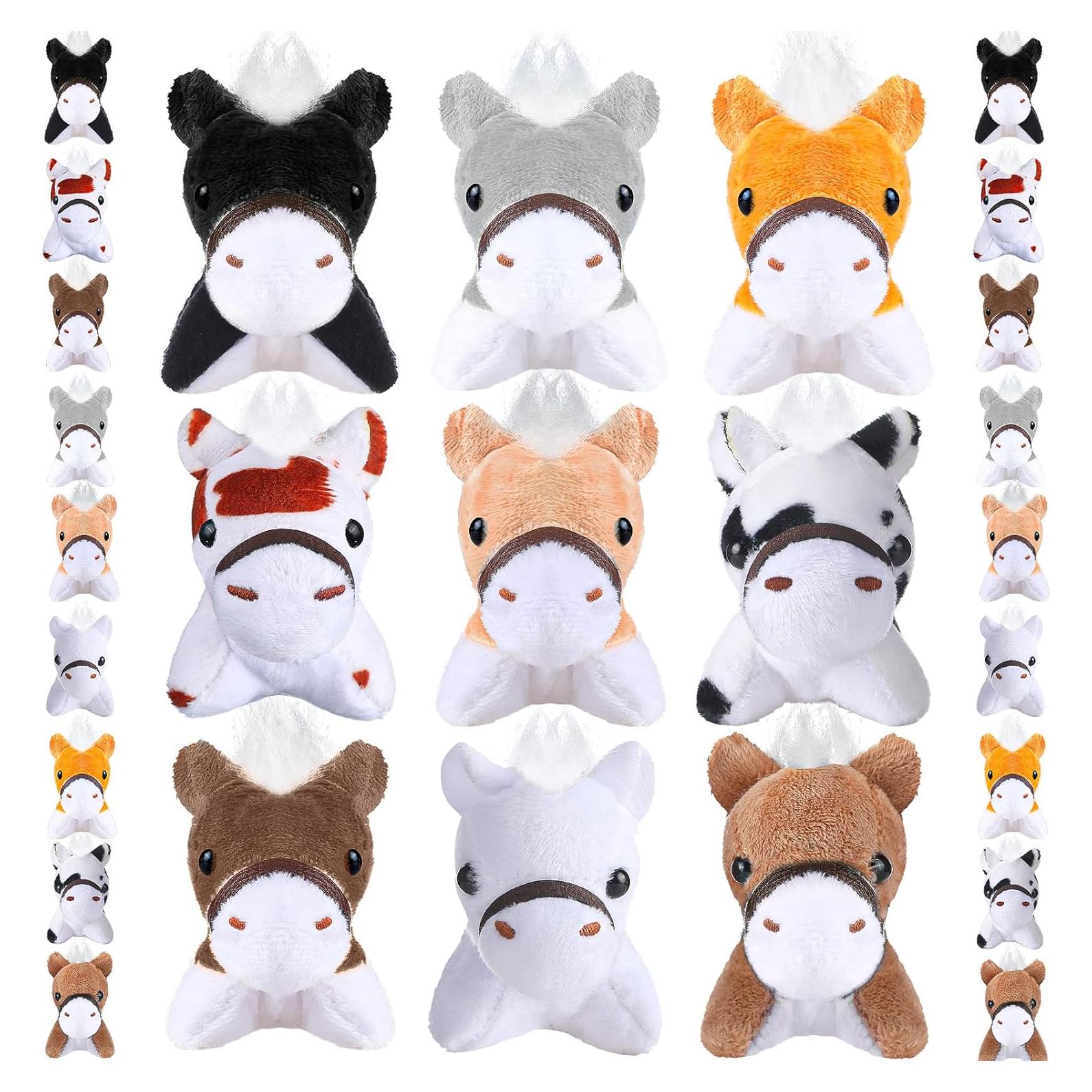 36 Caballos de Peluche Hungdao 8 cm para Fiesta y Regalos