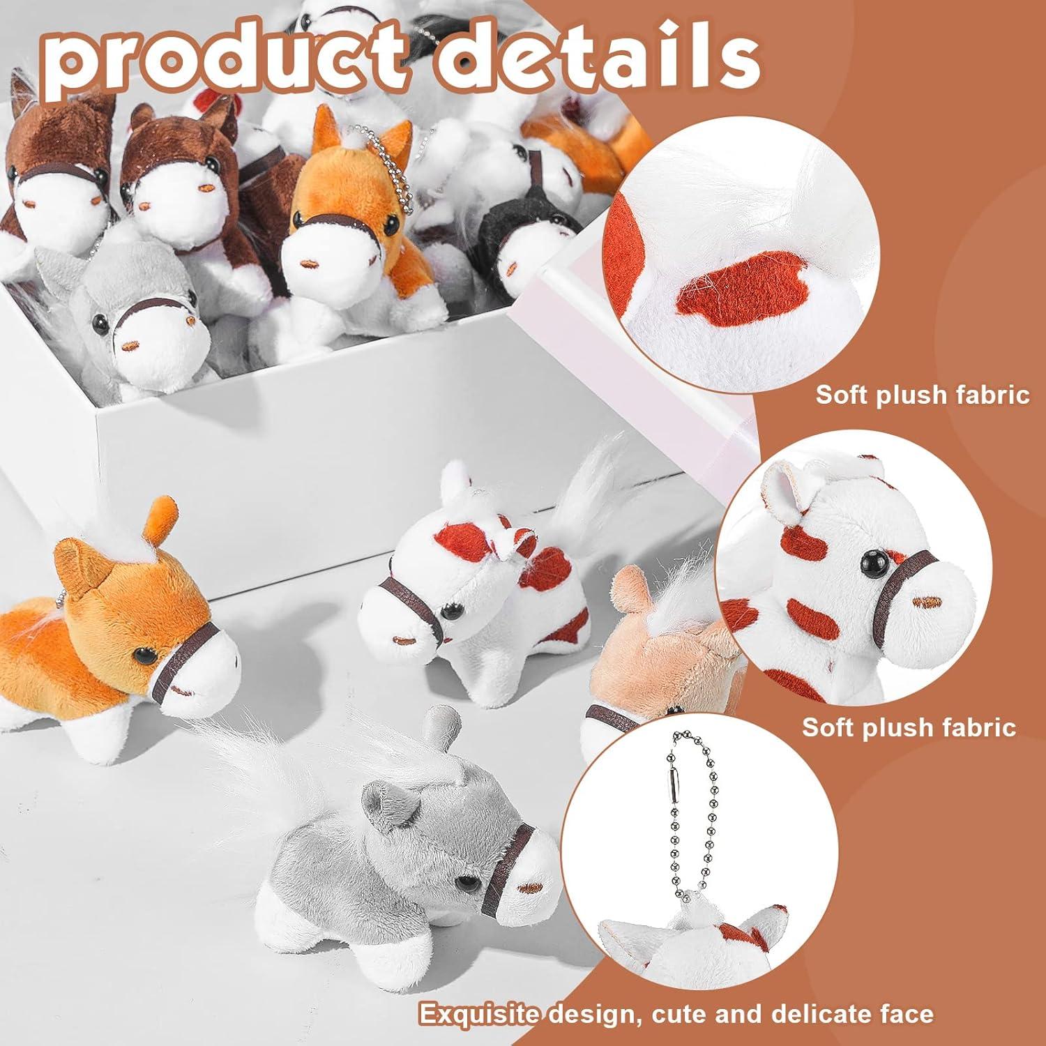 36 Caballos de Peluche Hungdao 8 cm para Fiesta y Regalos