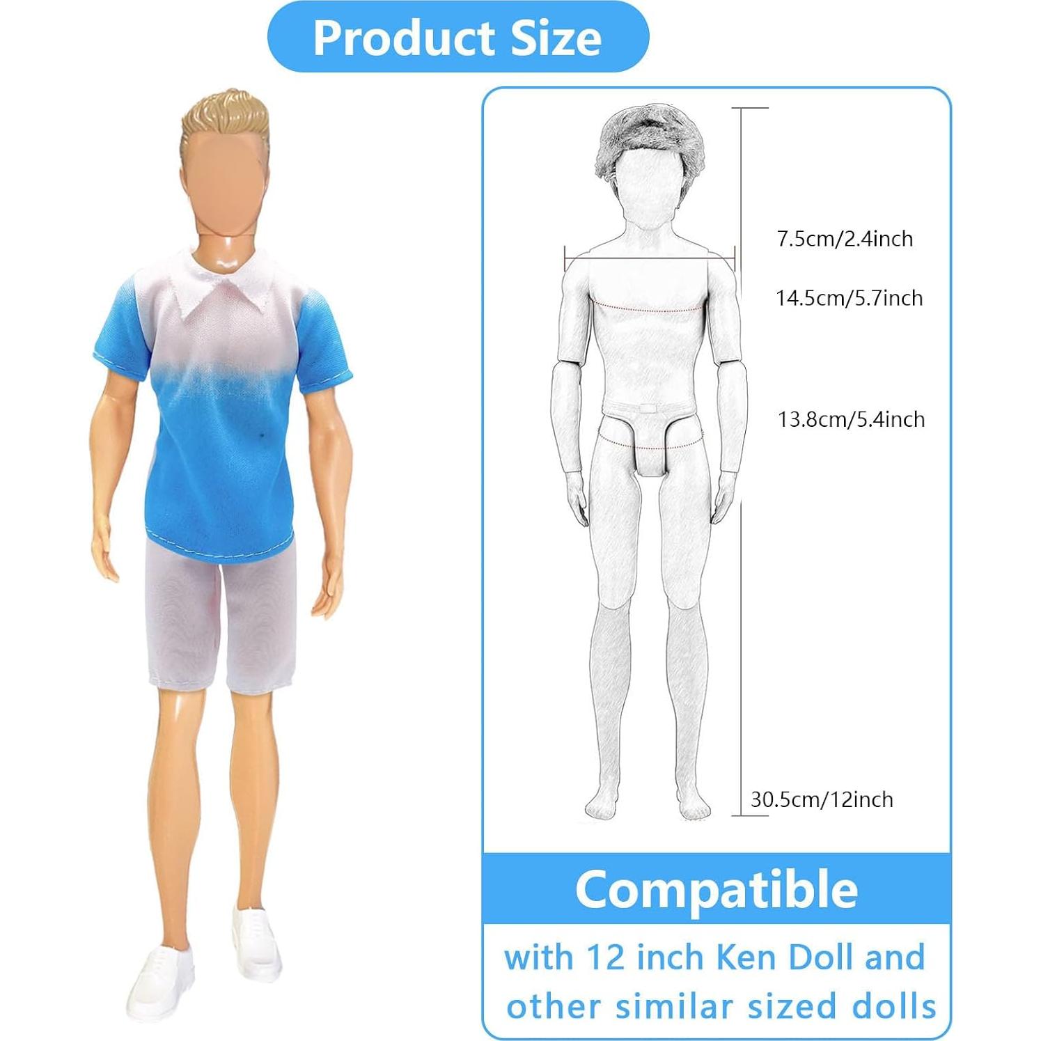 Ropa de Muñeca 10 Piezas Carreuty 30cm Accesorios