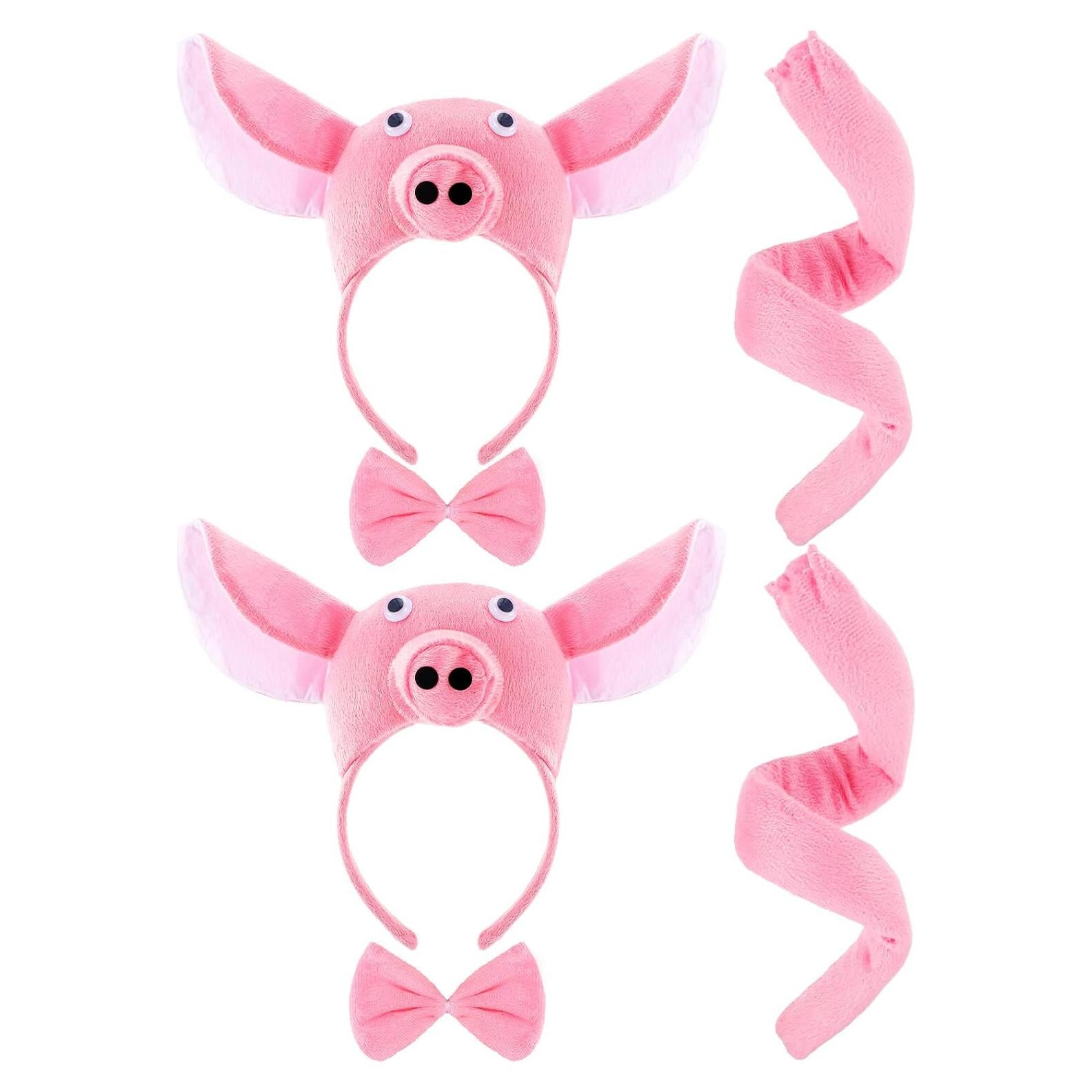 Conjunto Disfraz Cerdo Niños 6 Piezas Kingdder Franela