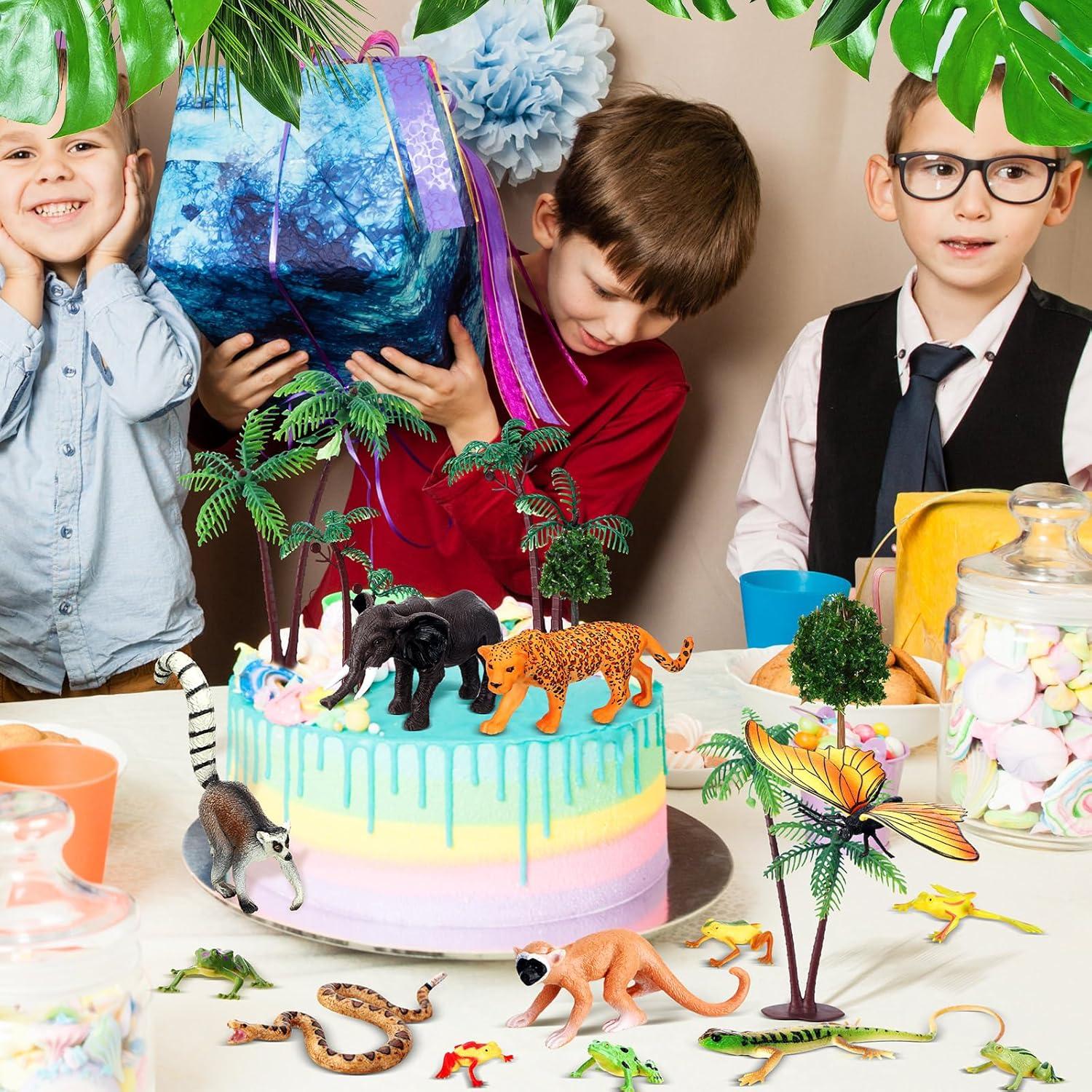 Juego de Figuras de Animales Selva Tropical MiniInflat 25 Piezas