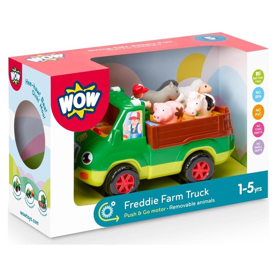 Camión de Granja Motorizado Wow Toys Freddie - 6 Piezas
