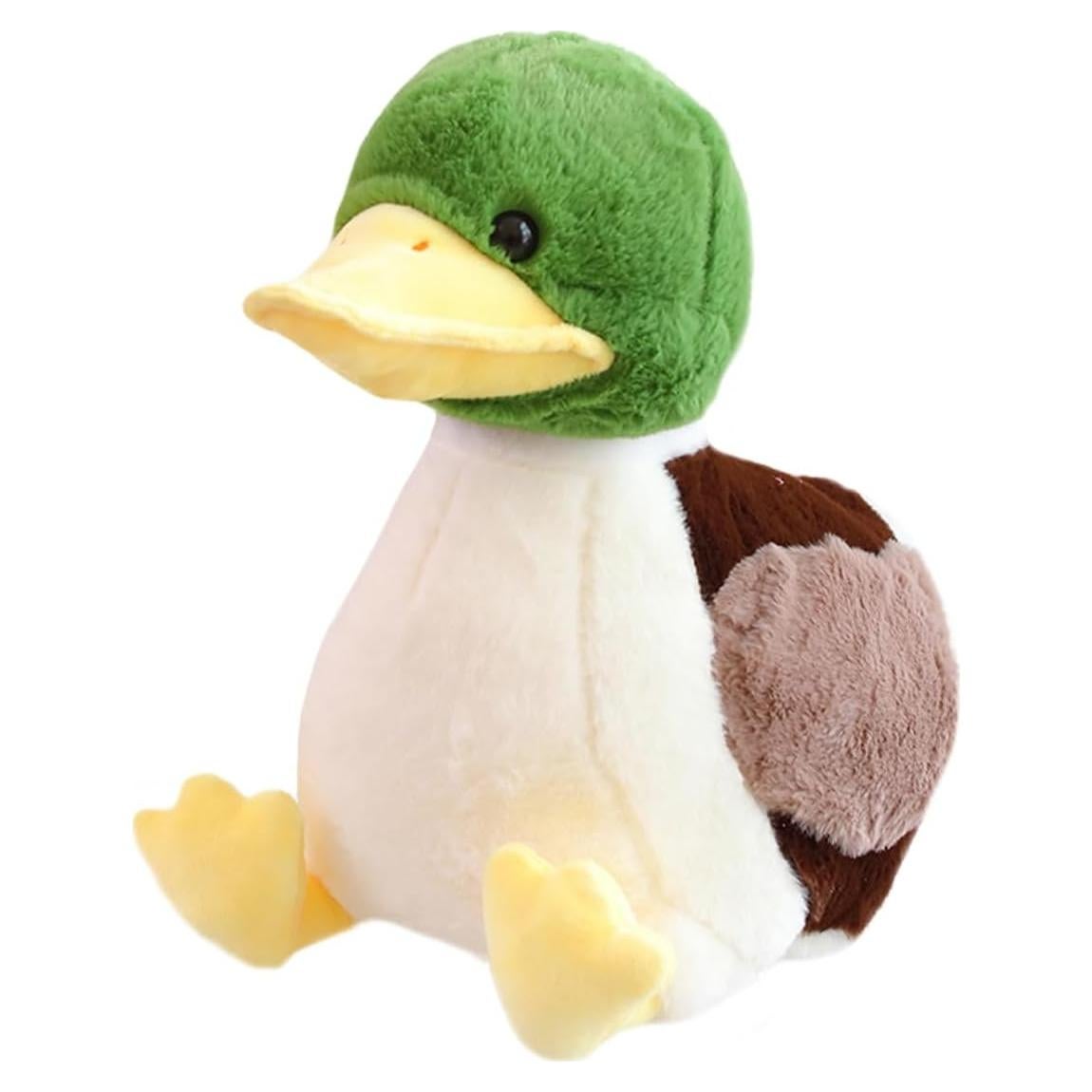 Almohada de Pato Malardo de Peluche ELAINREN 31.75 cm Verde