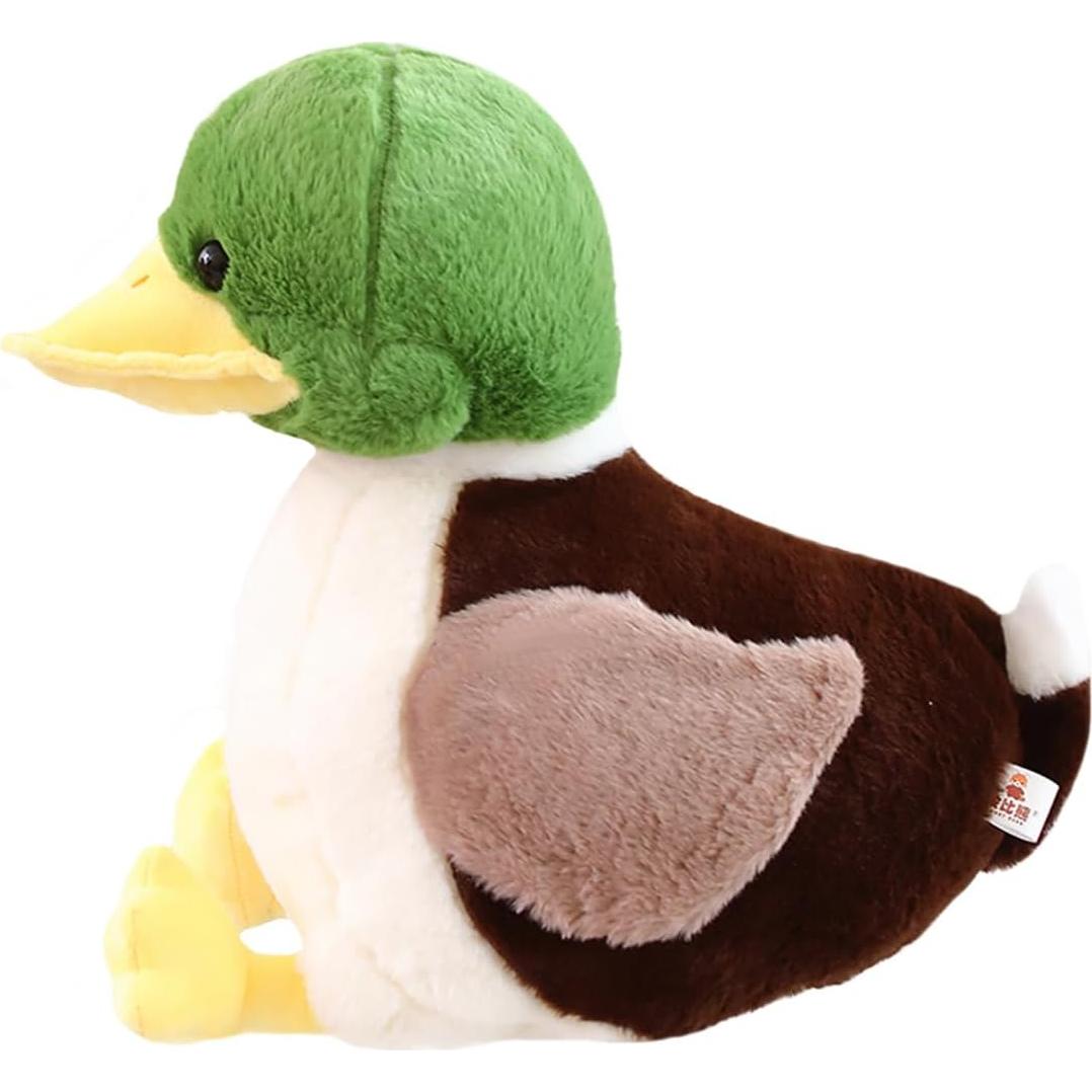 Almohada de Pato Malardo de Peluche ELAINREN 31.75 cm Verde
