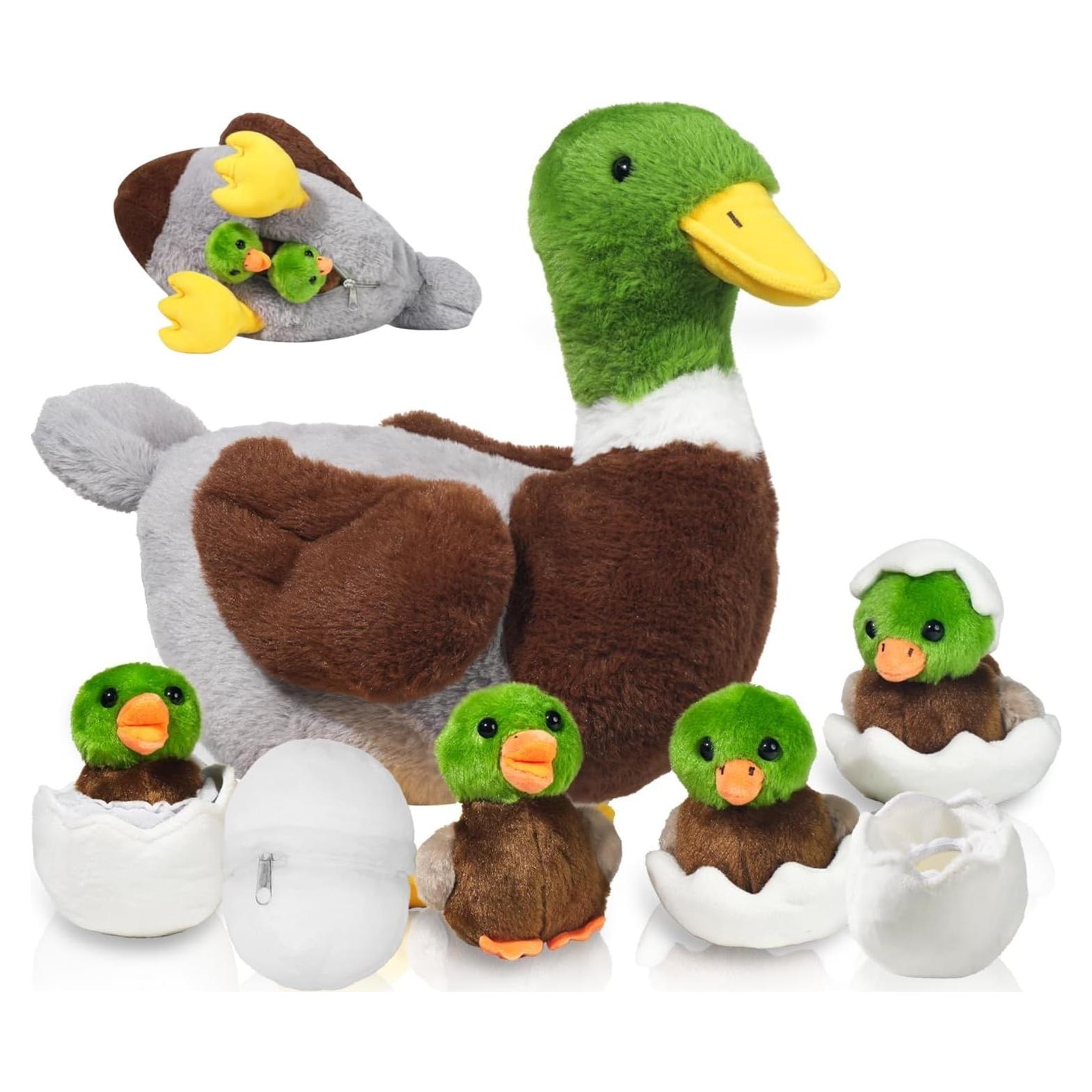 Juguete de Peluche 7 en 1 Pato Mallard Youthfuljive 30 cm