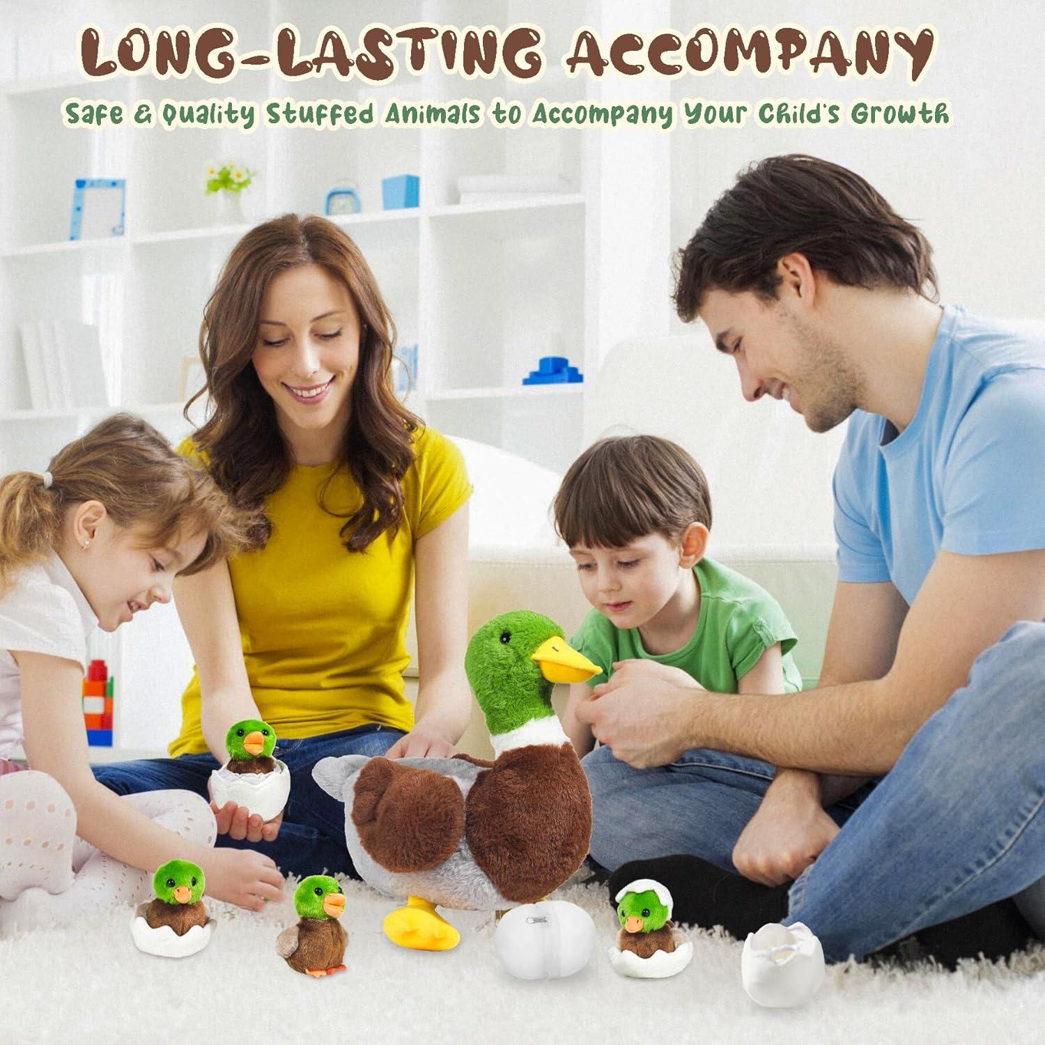 Juguete de Peluche 7 en 1 Pato Mallard Youthfuljive 30 cm