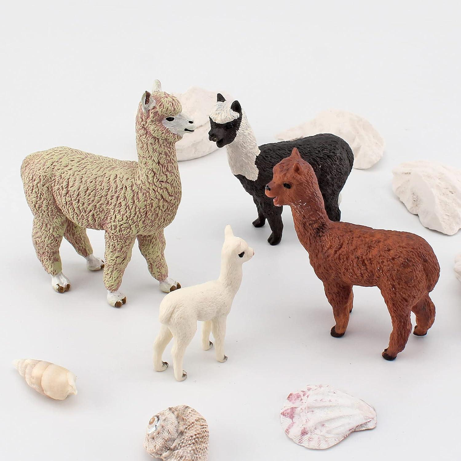 Figuras de Alpaca 4 Piezas WONWONTOYS Juguetes Educativos