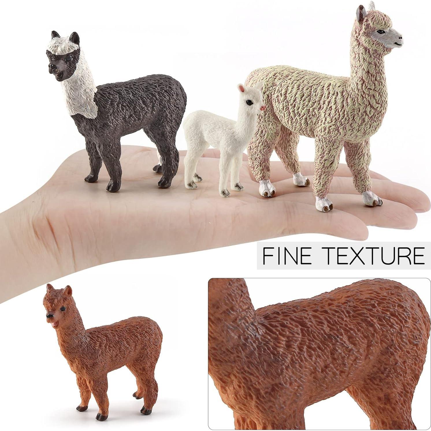 Figuras de Alpaca 4 Piezas WONWONTOYS Juguetes Educativos