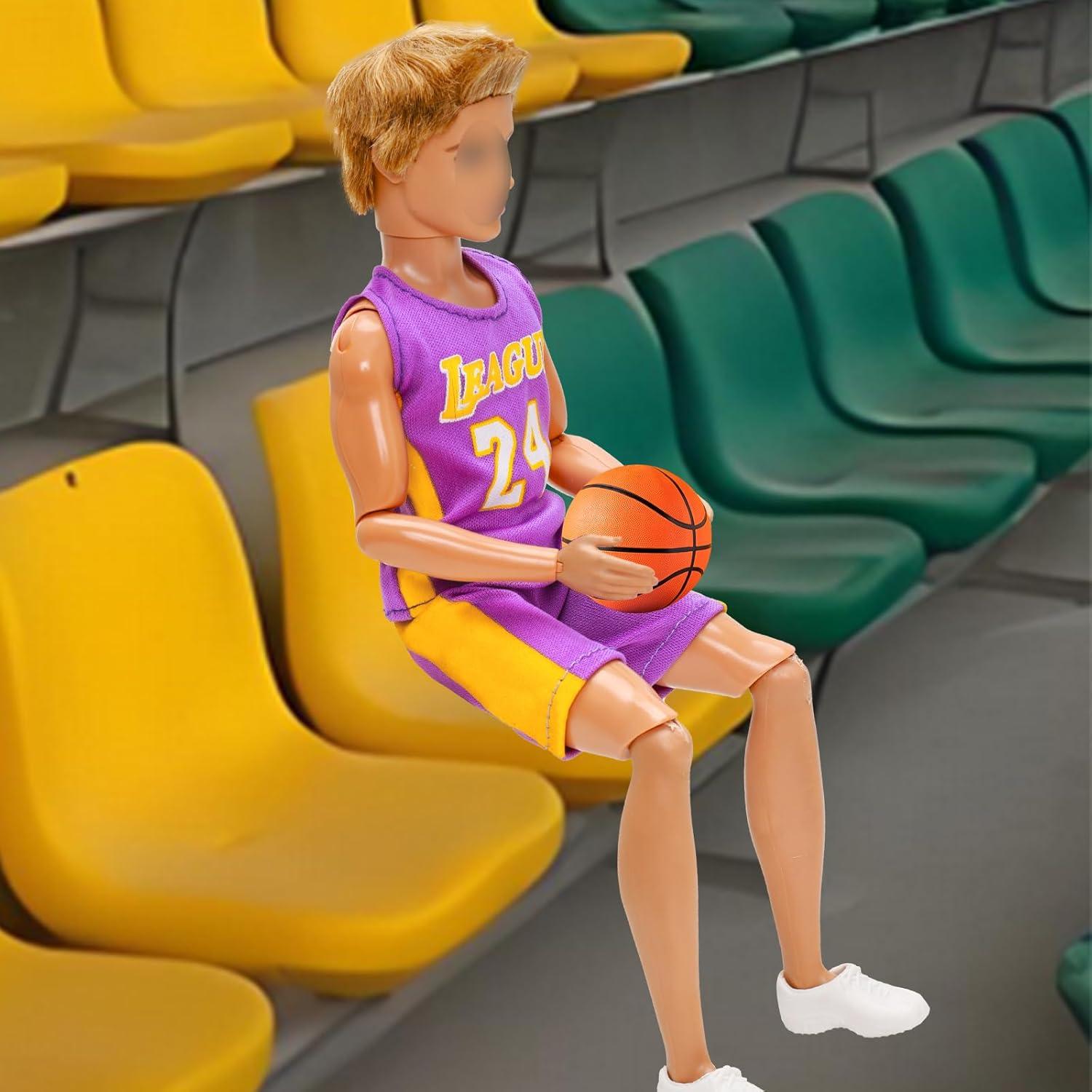 Ropa de Muñeca Miunana 3 Conjuntos Baloncesto 30 cm