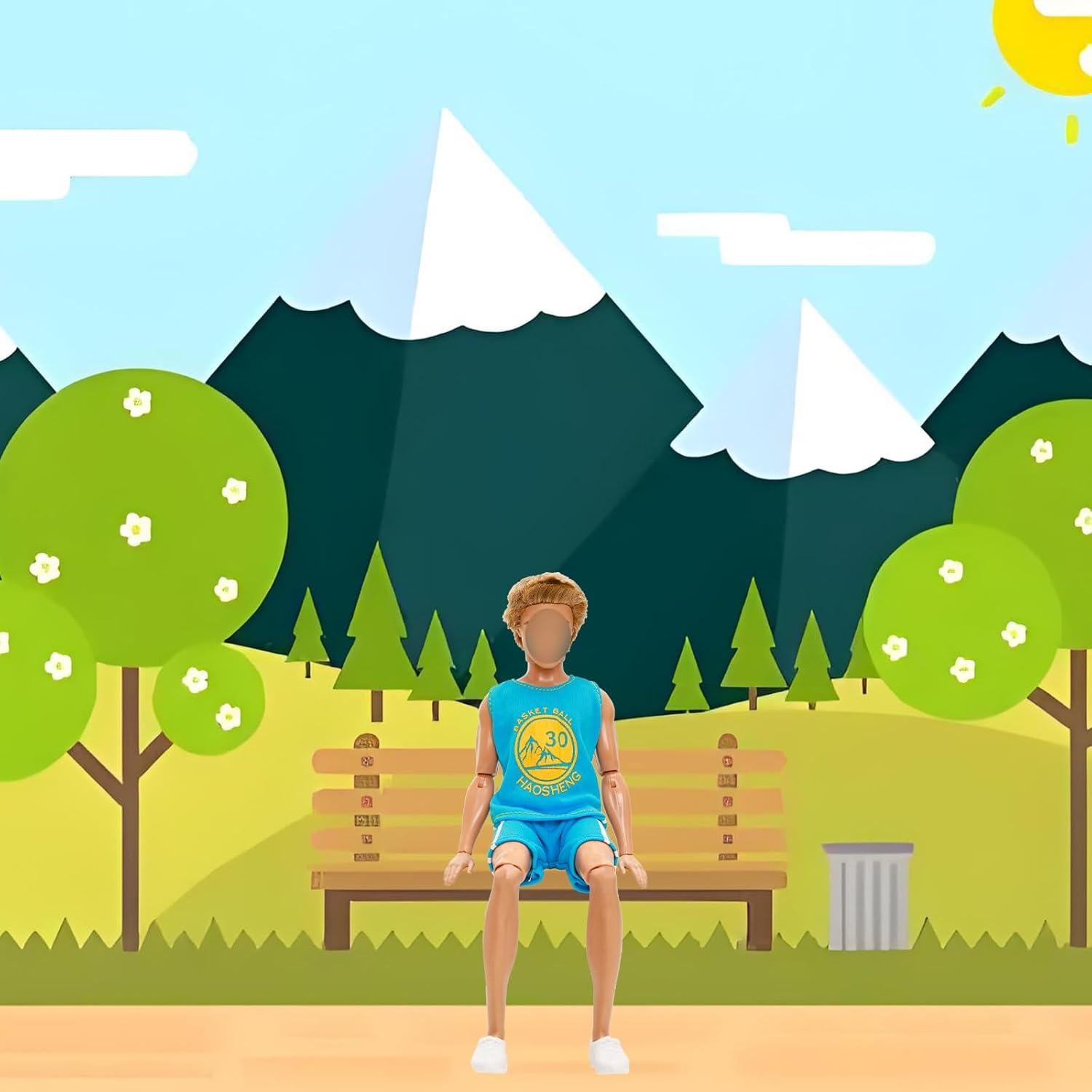 Ropa de Muñeca Miunana 3 Conjuntos Baloncesto 30 cm