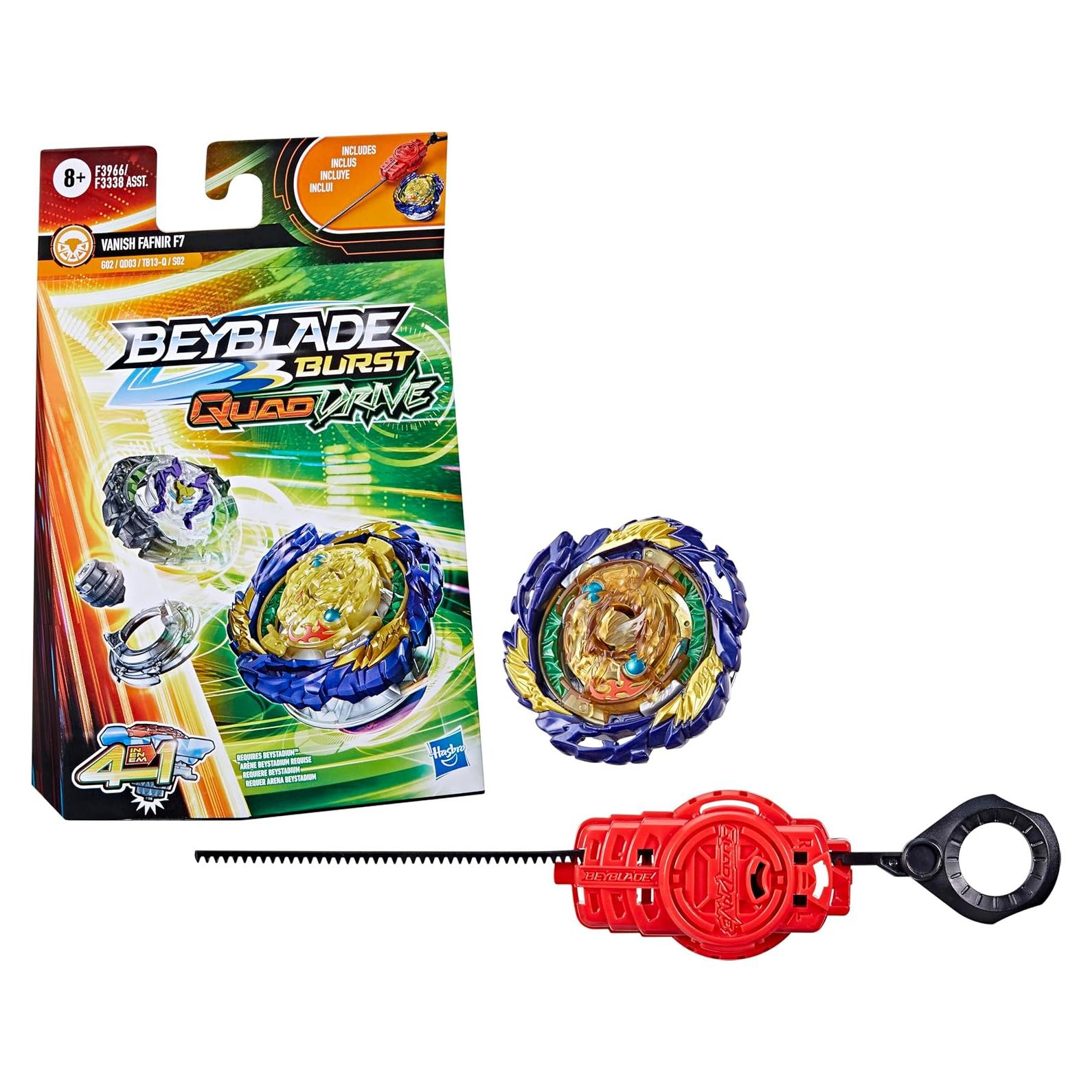 Peonza Beyblade Burst QuadDrive Vanish Fafnir F7 con Lanzador