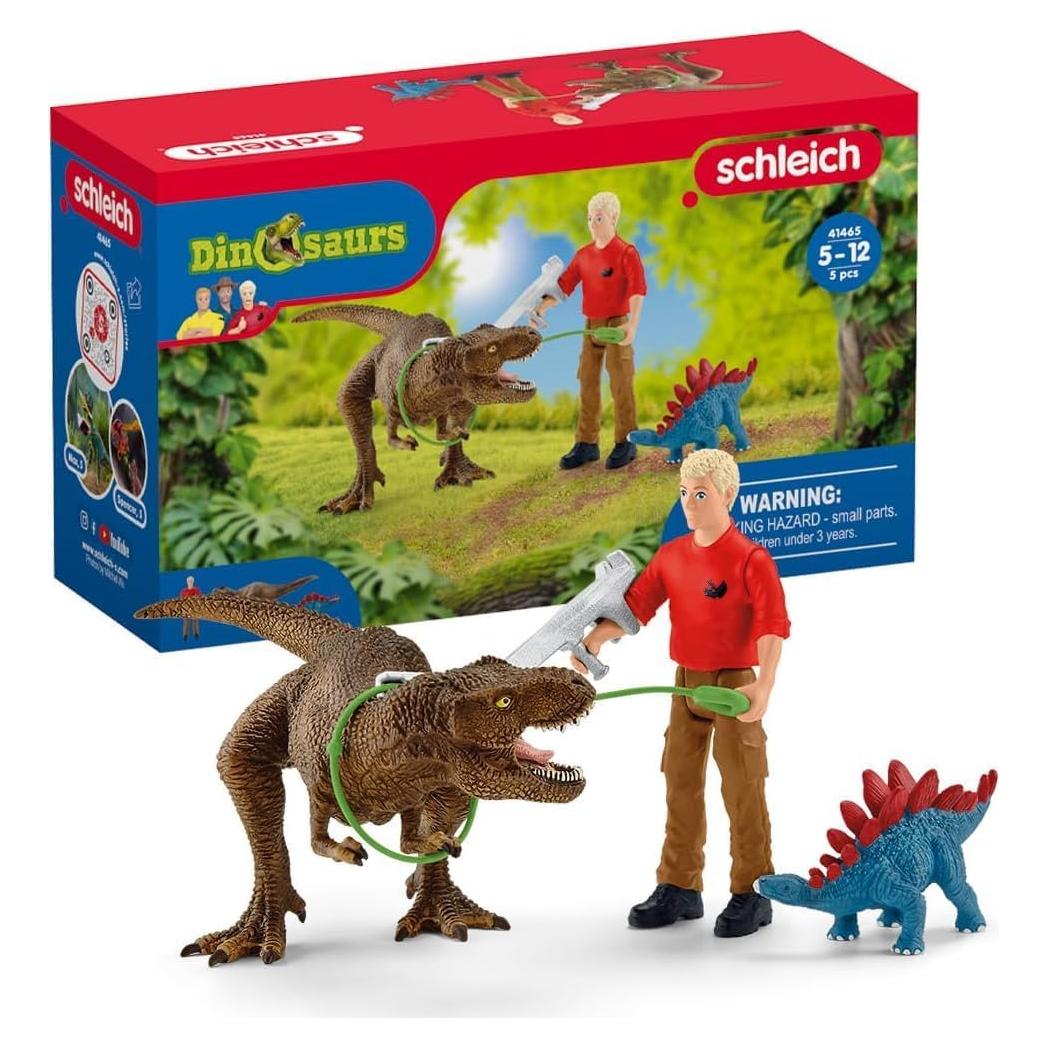Juego de Dinosaurios Schleich - Ataque T-Rex 5 Figuras