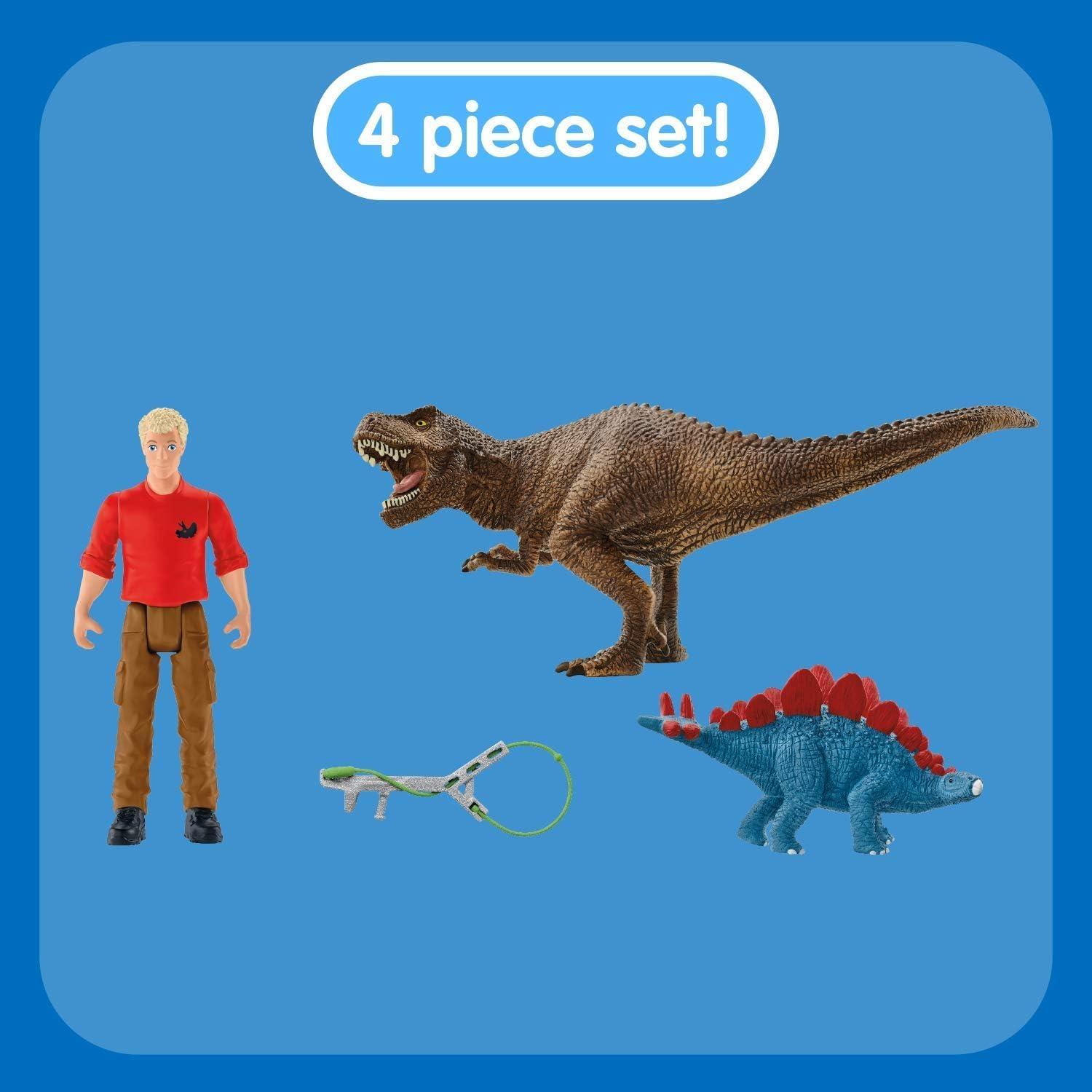 Juego de Dinosaurios Schleich - Ataque T-Rex 5 Figuras