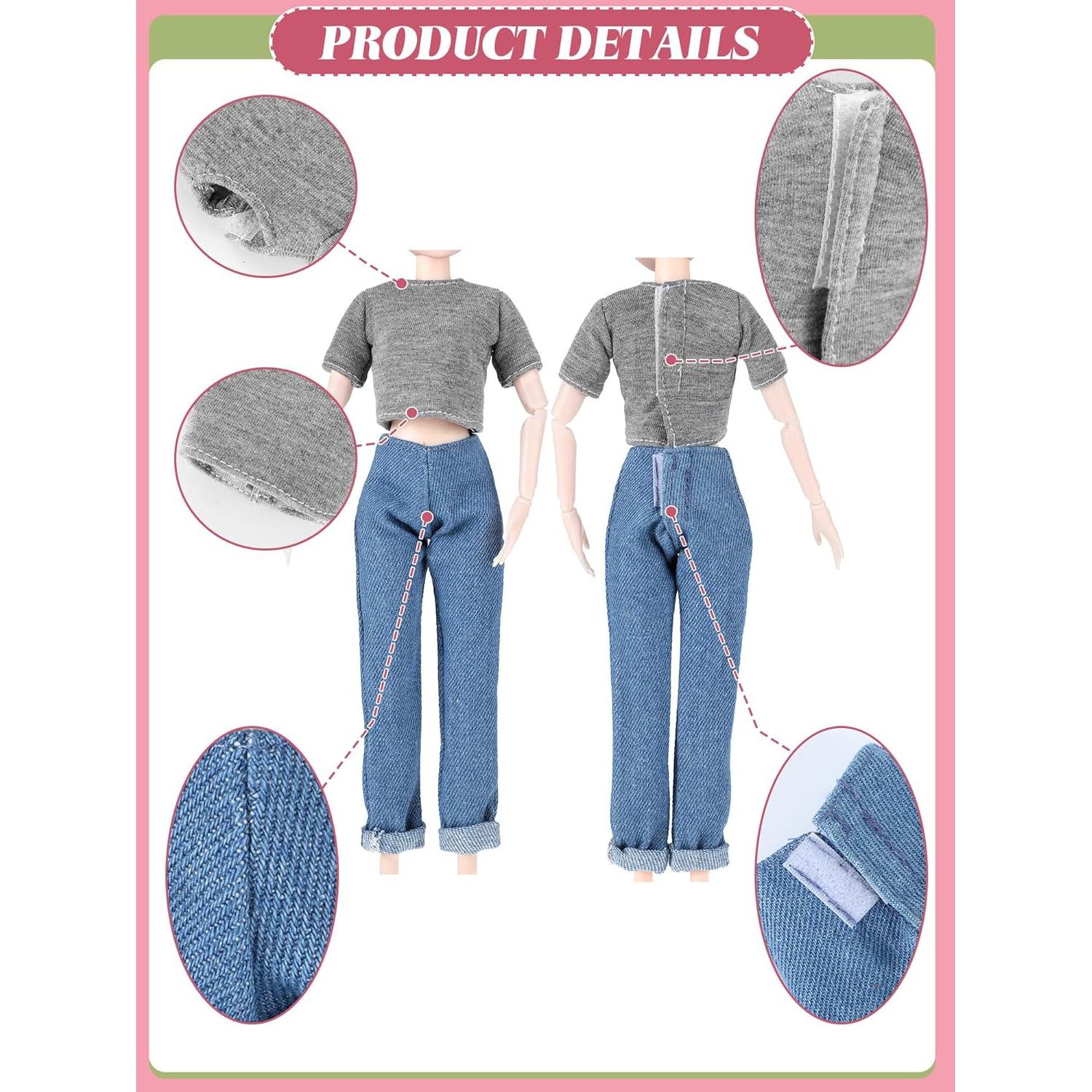 Bencailor 8 Piezas Ropa de Muñeca 28.58 cm Verano