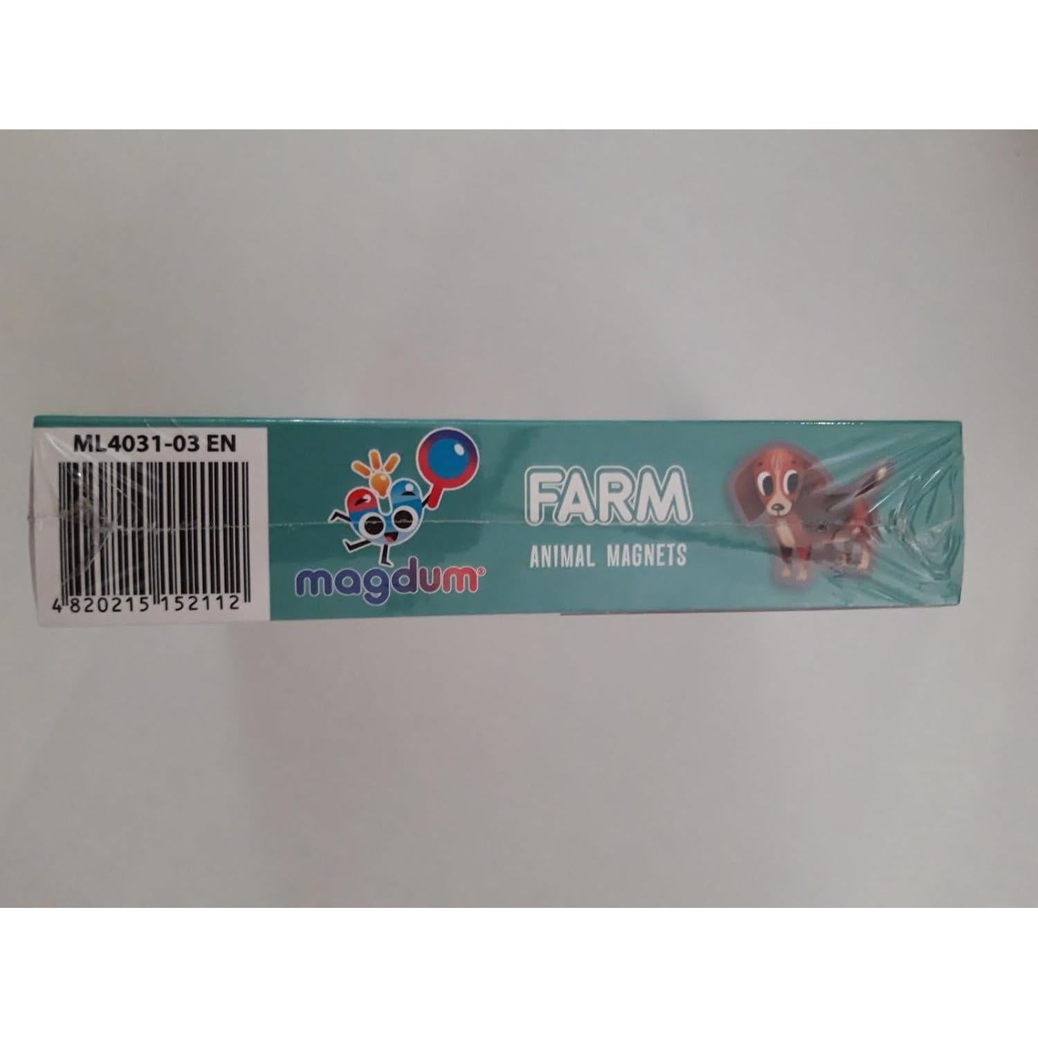 Imanes educativos de animales de granja MAGDUM - 15 piezas