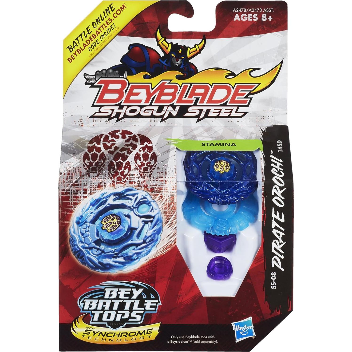 Beyblade Shogun Steel Pirata Orochi 145D - Top de Resistencia