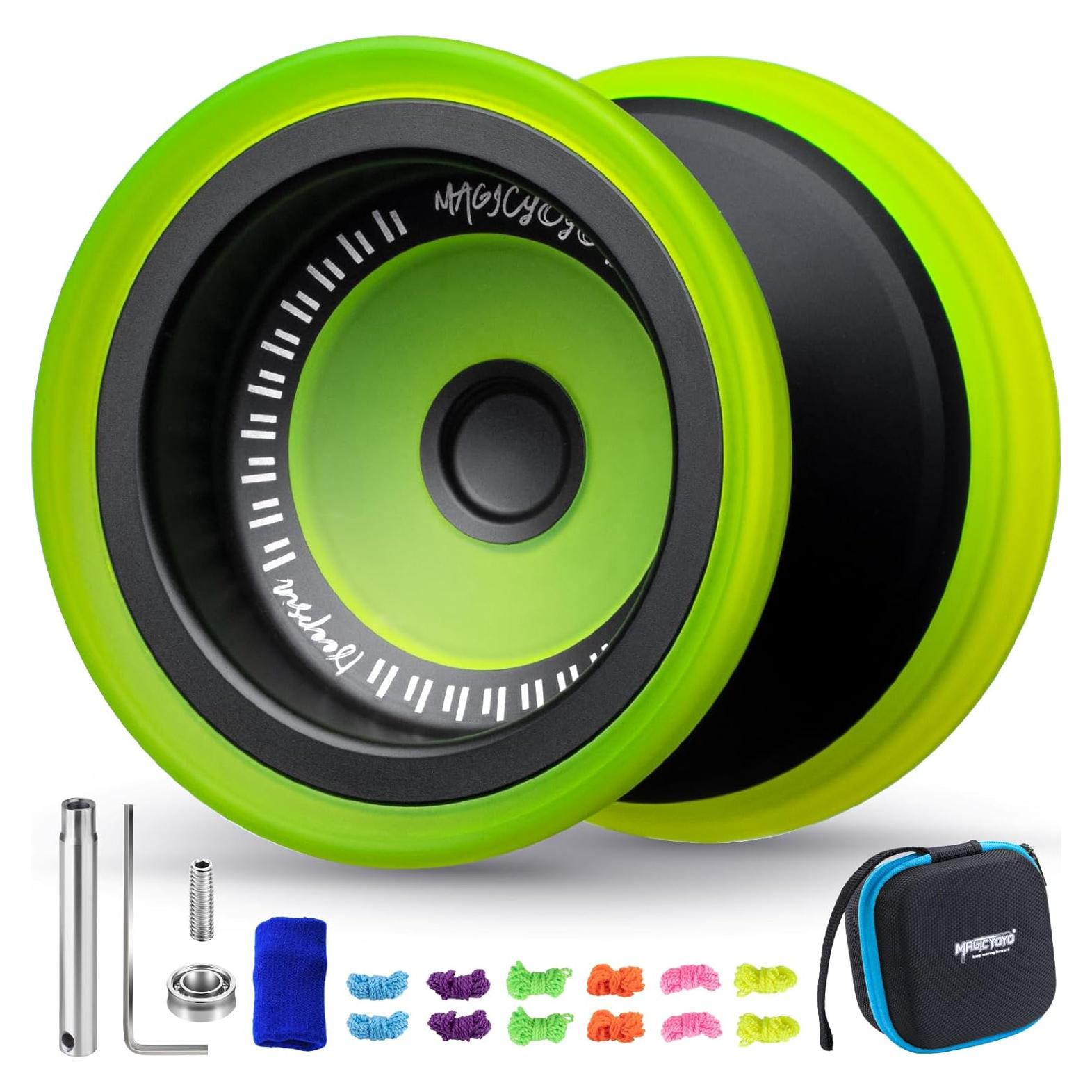 Yoyo Bi-Material MAGICYOYO V13 Deepspin Negro y Amarillo