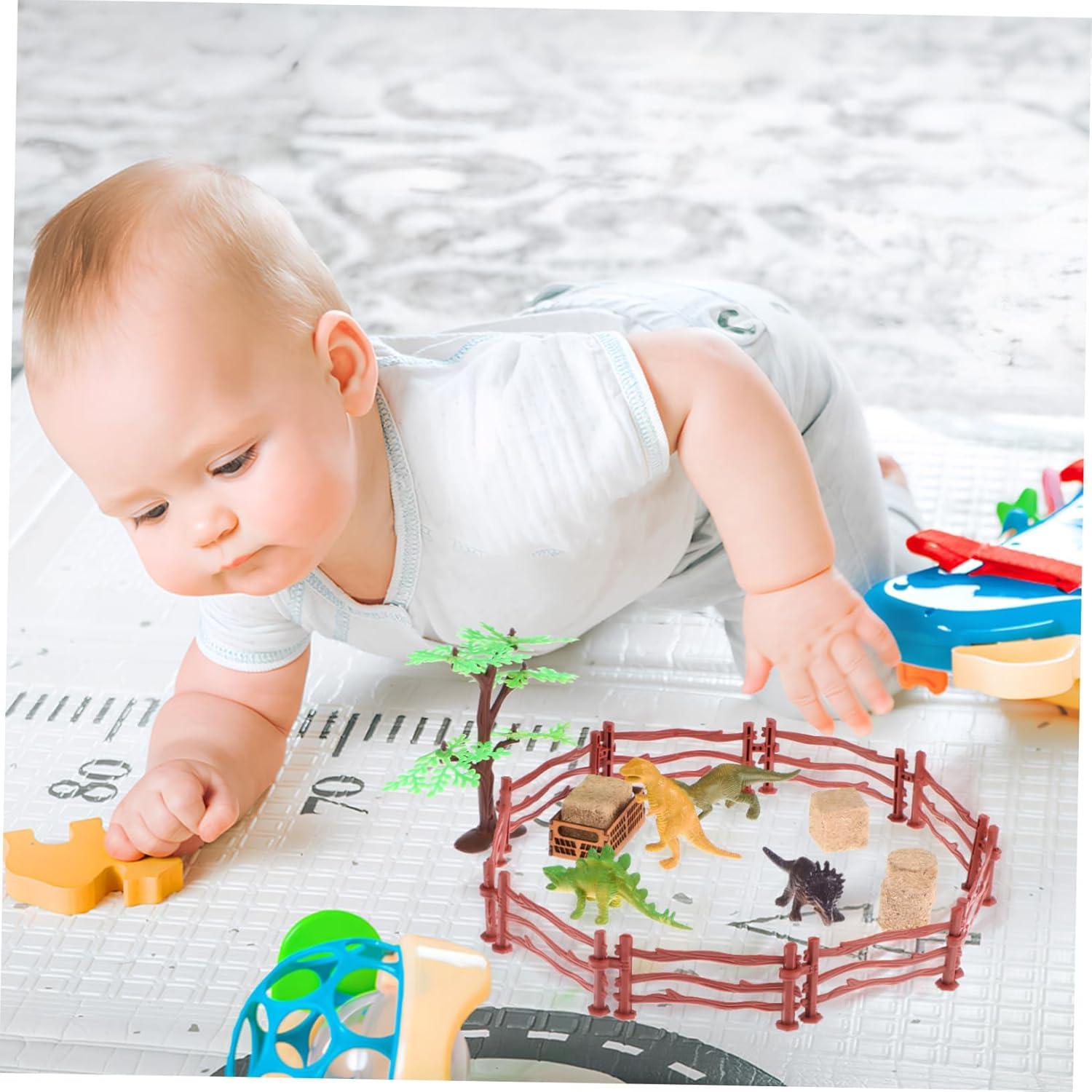 Set Miniatura Cerca de Granja Toddmomy con 12 Pacas de Heno