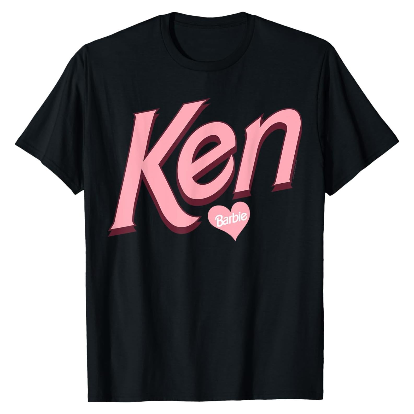 Camiseta Ken Love Barbie San Valentín Unisex Niño Negro