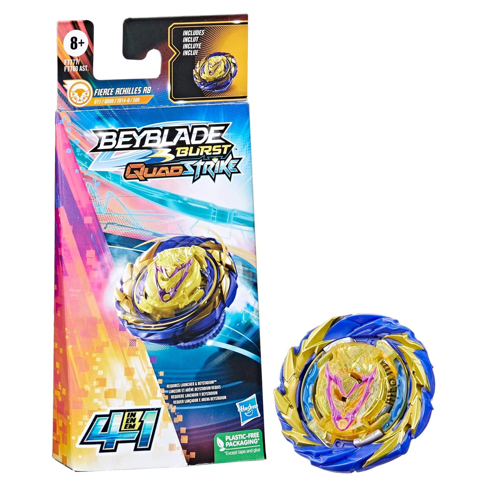 Beyblade Burst Quadstrike Fierce Achilles A8 4 en 1