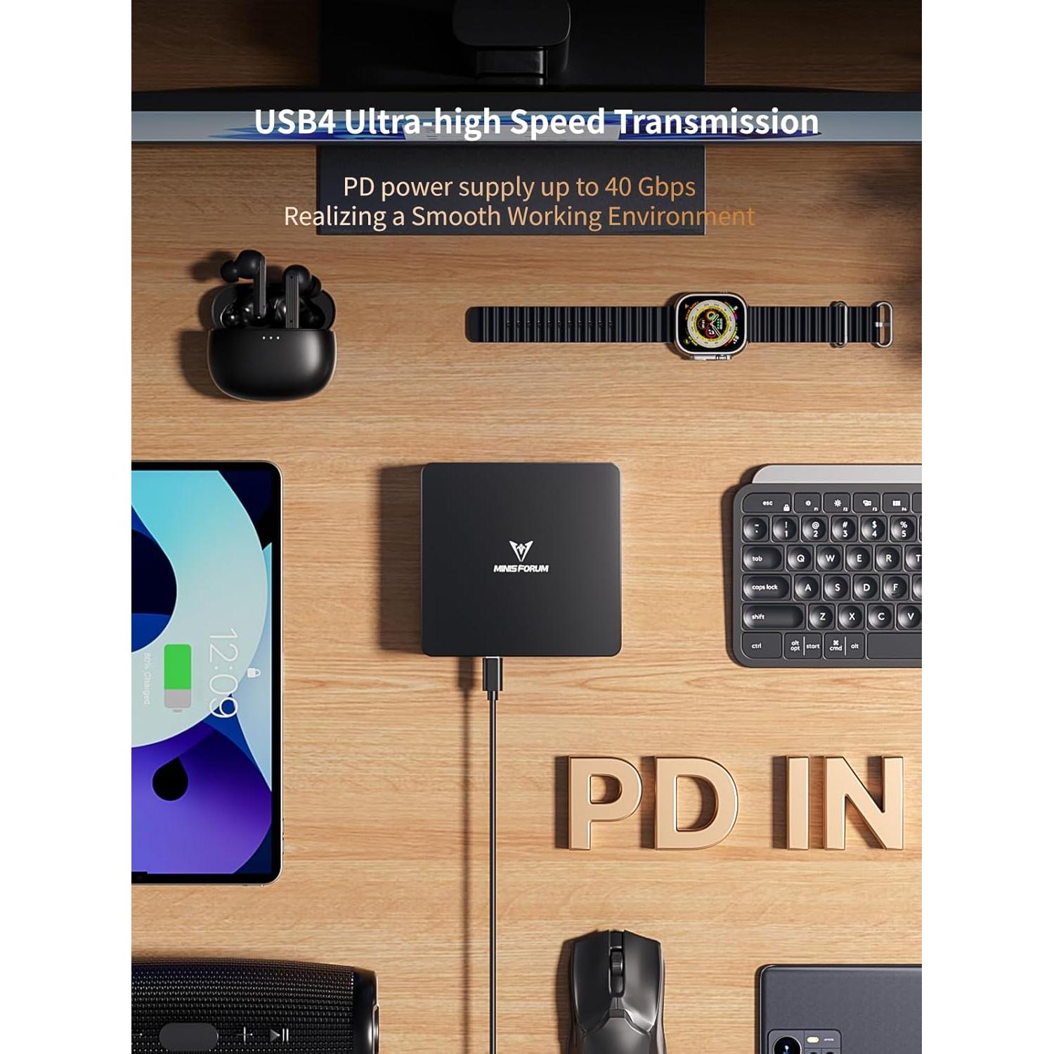 MINISFORUM UM890 Pro Mini PC Ryzen 9 64GB 1TB SSD 8K