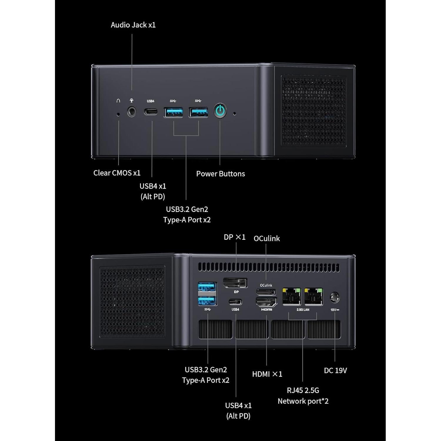 MINISFORUM UM890 Pro Mini PC Ryzen 9 64GB 1TB SSD 8K
