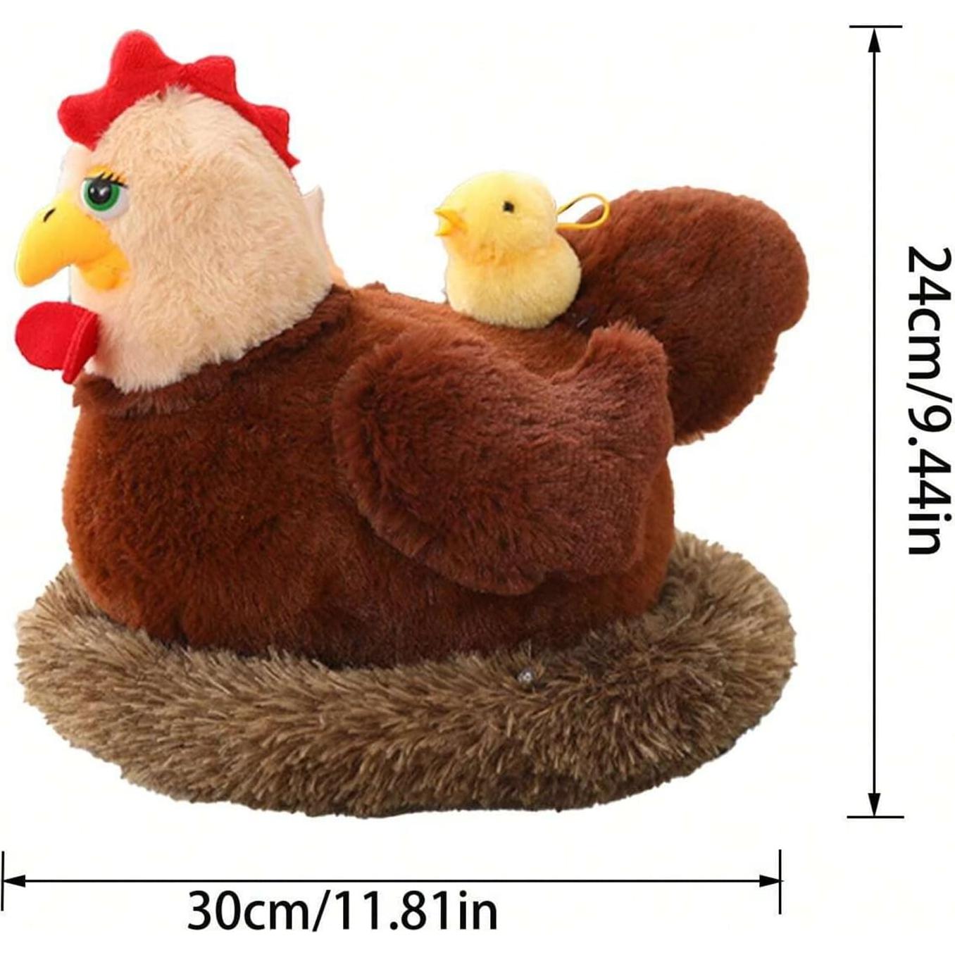 Set de Juguete de Peluche Gallina Madre 30 cm UNSNURNOCH