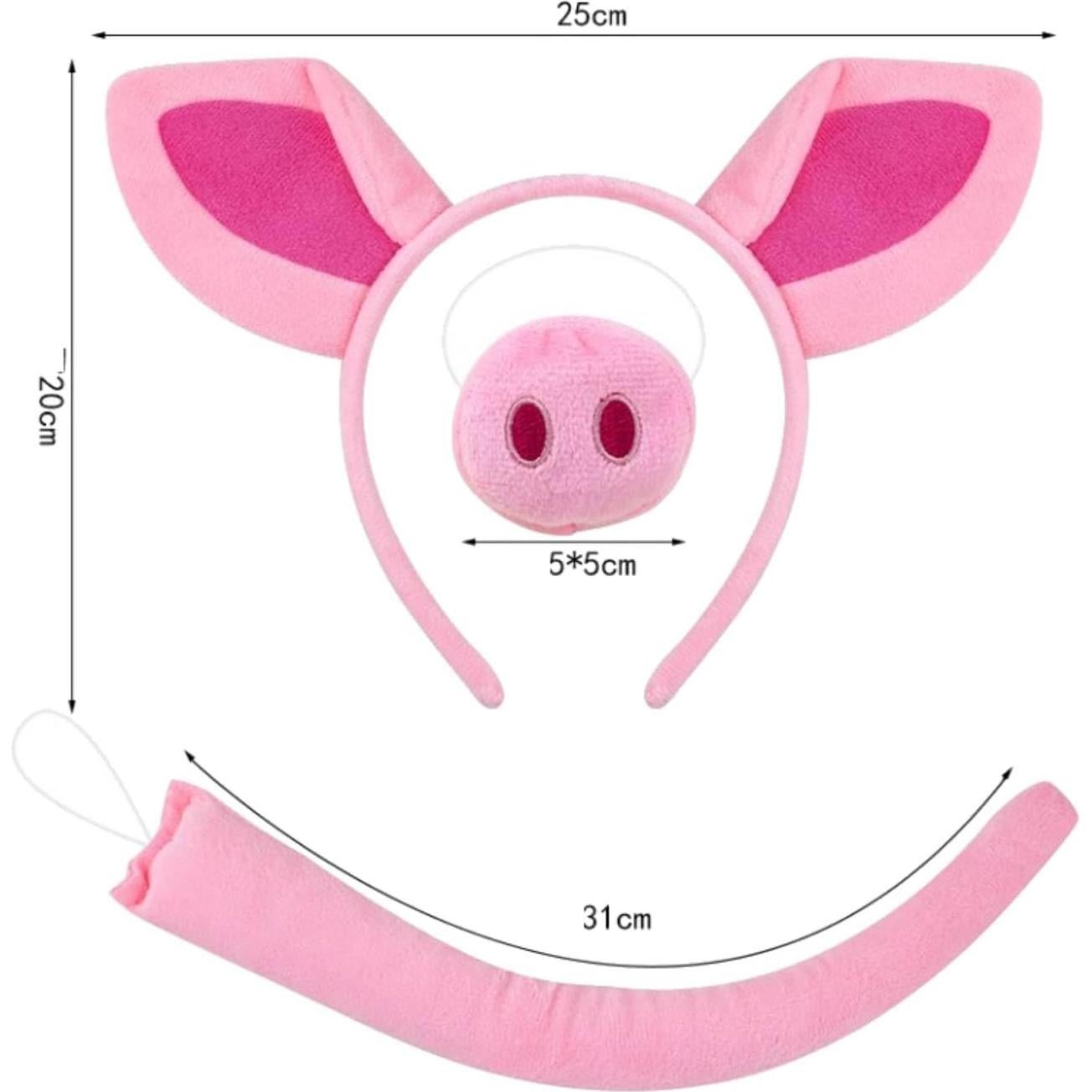 Disfraz Infantil Cerdo Rosa Kirei Sui con Tutu y Diadema