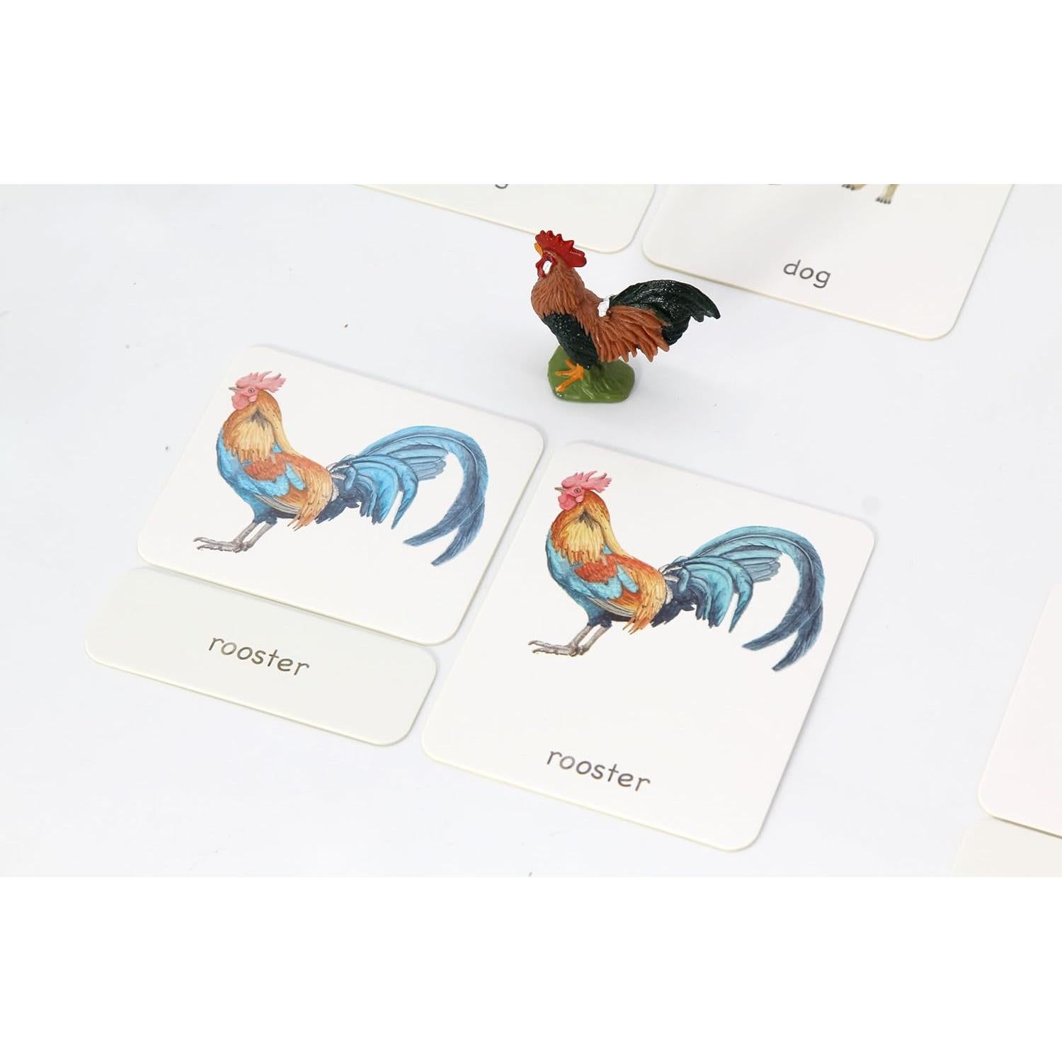 12 Piezas Réplicas Animales de Granja Montessori 1.45 kg