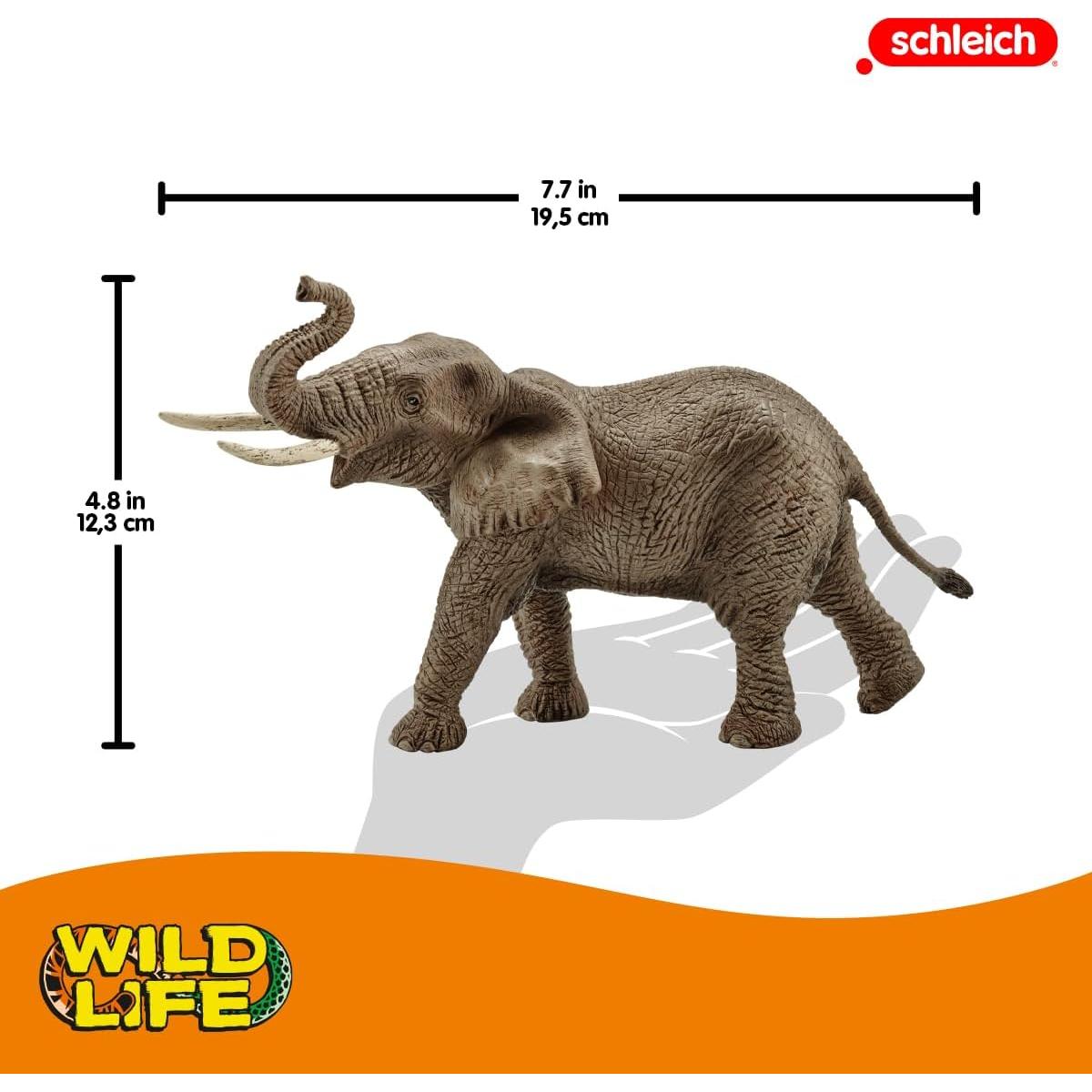 Elefante Africano Macho Schleich 19.5x9x12.3cm Juguete