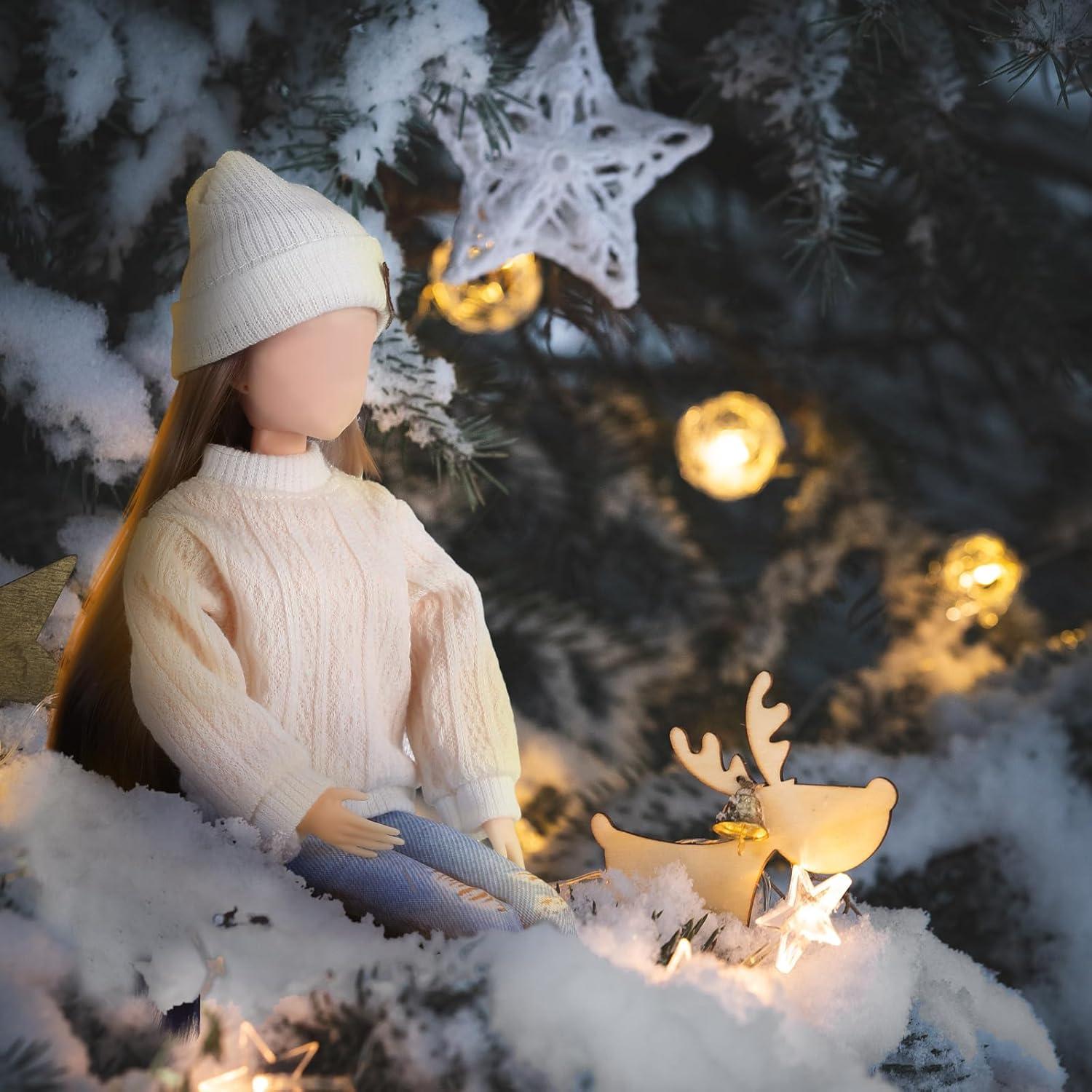 Ropa de Muñeca Bencailor 8 Pcs Accesorios Invierno 30 cm