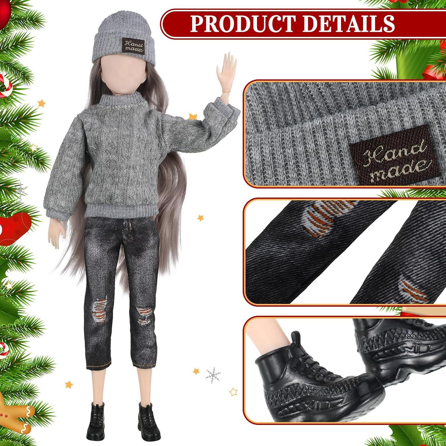 Ropa de Muñeca Bencailor 8 Pcs Accesorios Invierno 30 cm