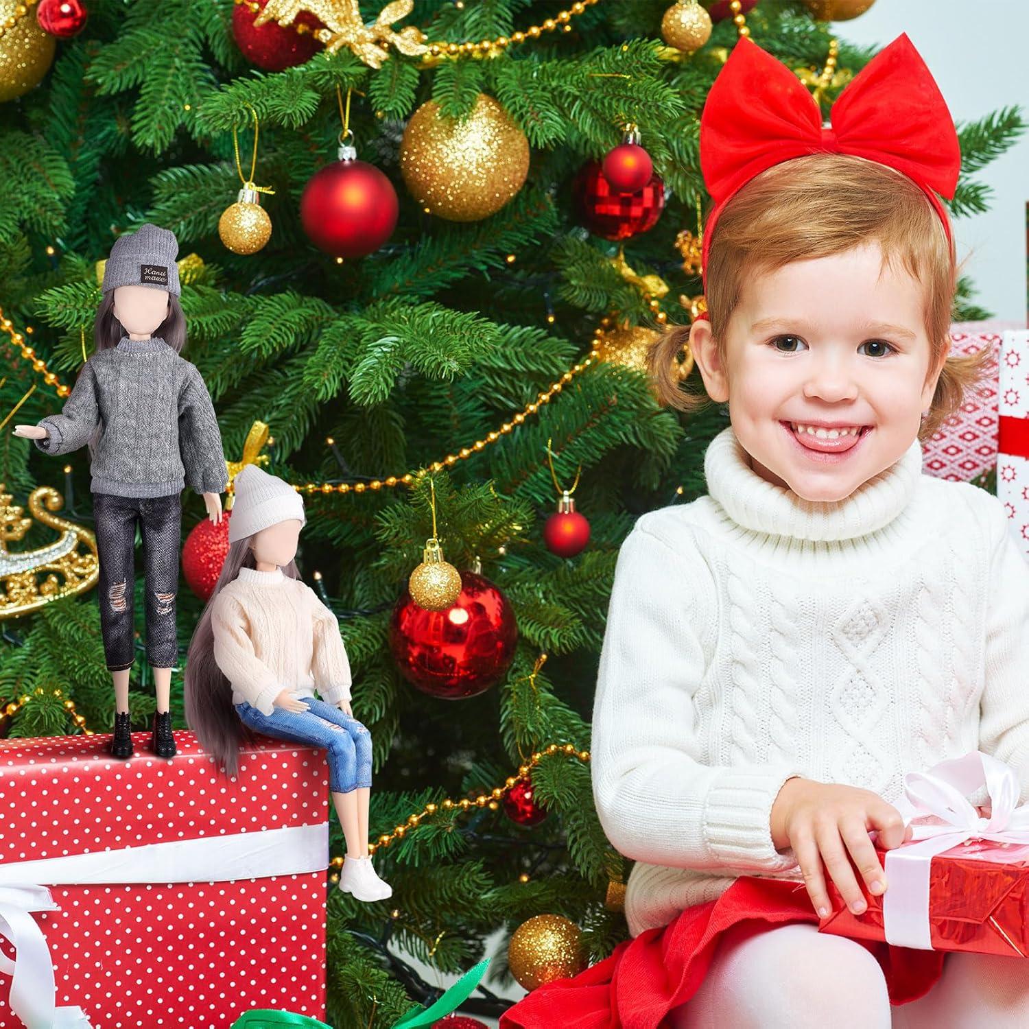 Ropa de Muñeca Bencailor 8 Pcs Accesorios Invierno 30 cm