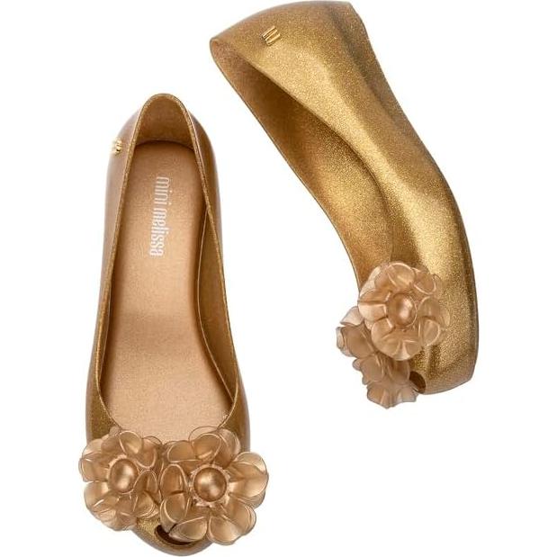 Mini Melissa Ultragirl Ballet Flats Niñas Brillo Beige 19.5cm