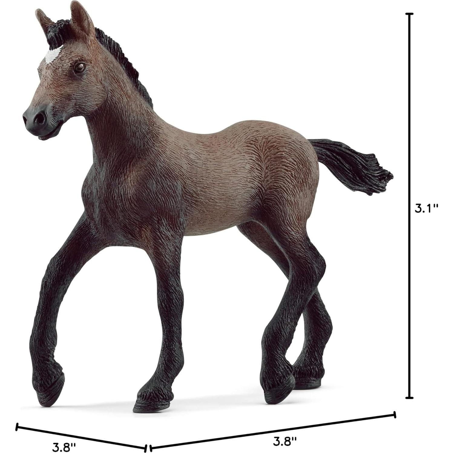 Horse Club Realistic Paso Peruano Foal Horse Figurine - Detailed Horse Toy, Durable for Education and Imaginative Play for Girls and Boys, Gift for Kids Ages 5+