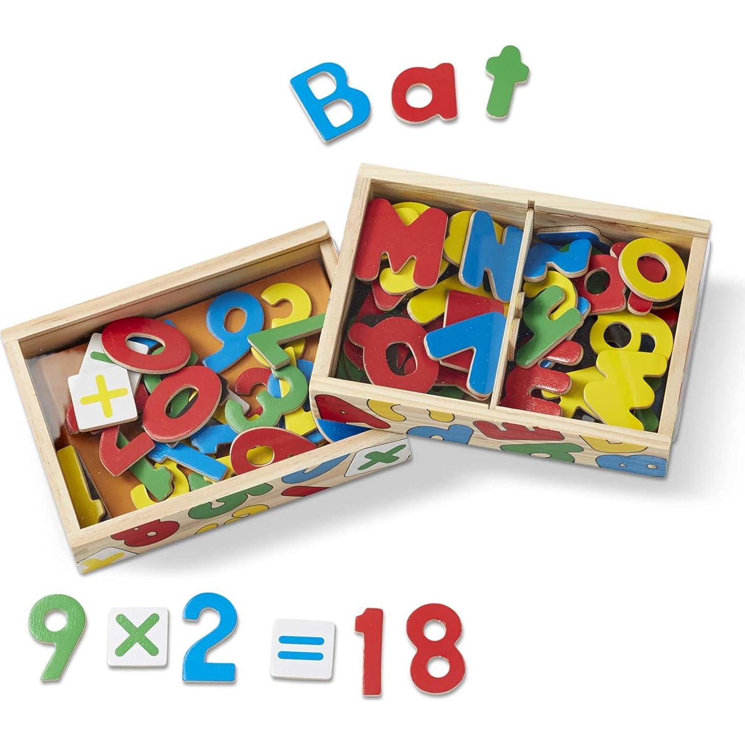 Juego Magnético de Letras y Números Melissa & Doug - 89 Imánes de Madera