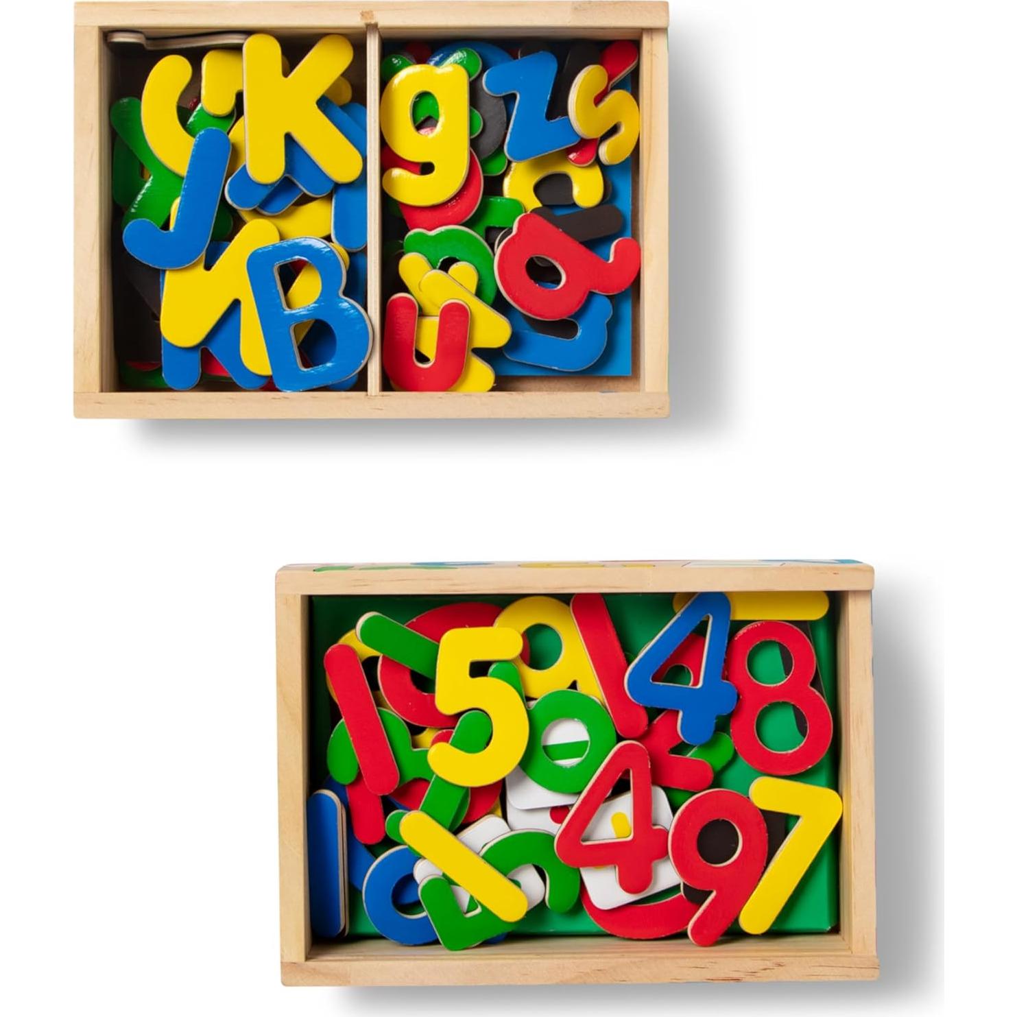 Juego Magnético de Letras y Números Melissa & Doug - 89 Imánes de Madera
