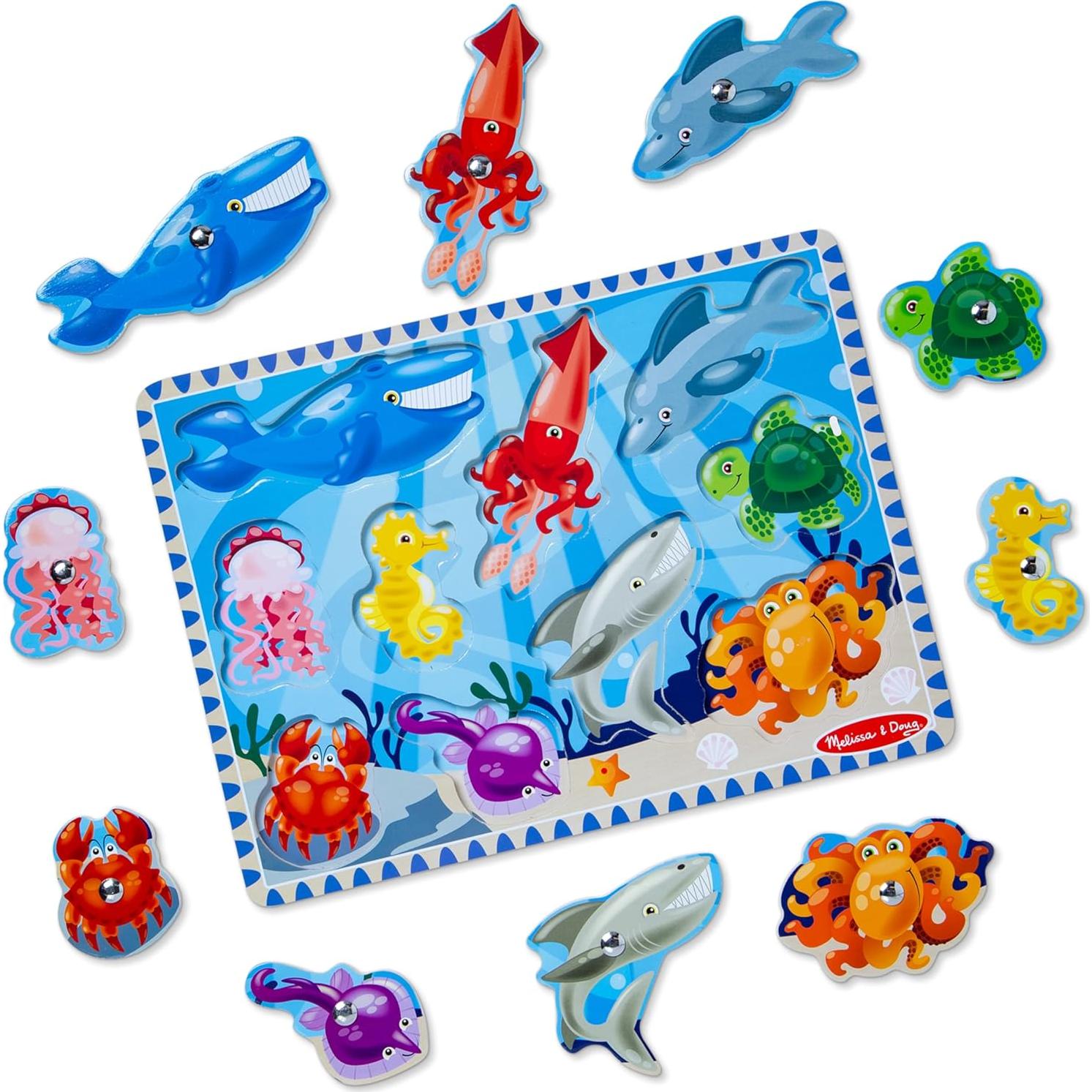 Juego de Pesca Magnético de Madera Melissa & Doug 10 Piezas