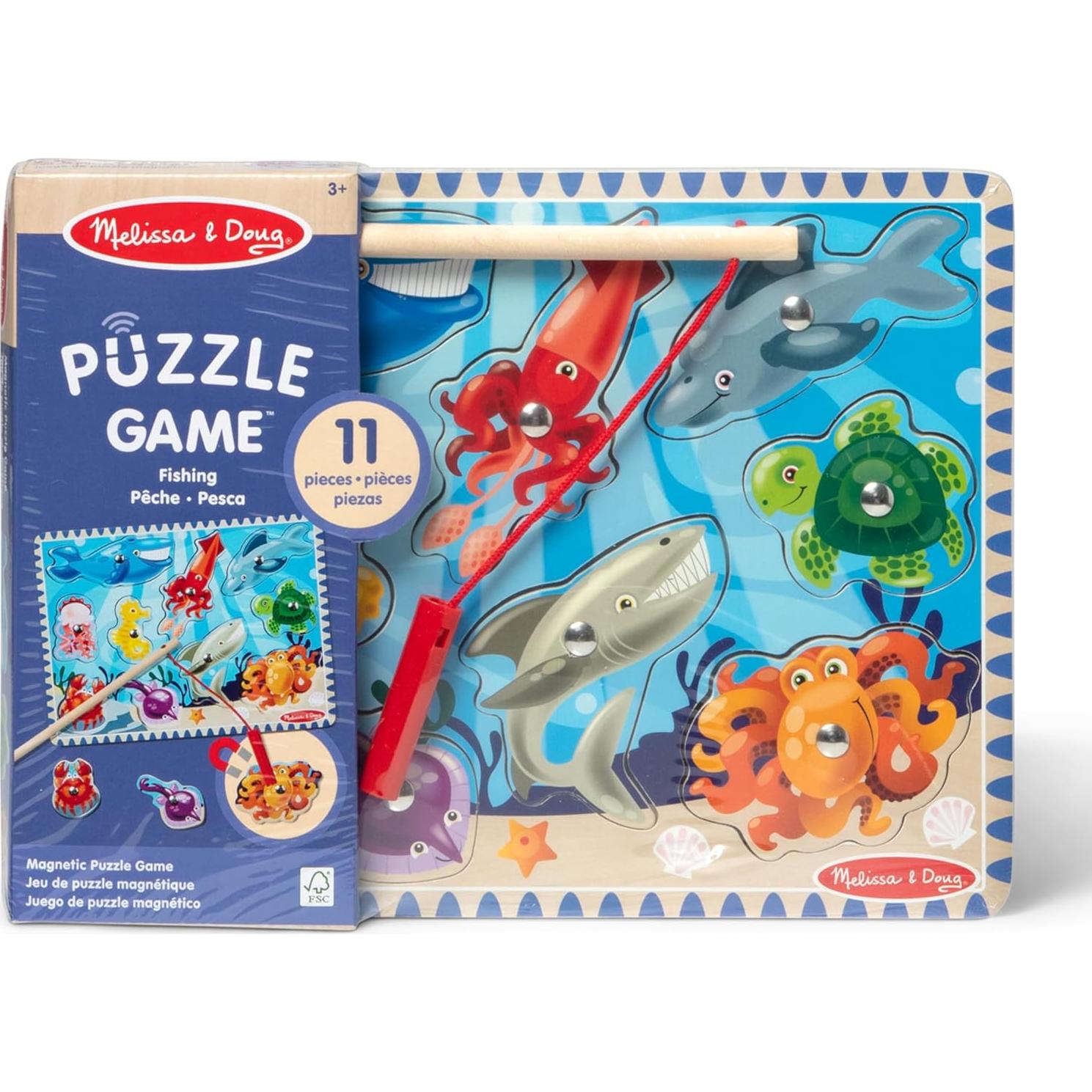 Juego de Pesca Magnético de Madera Melissa & Doug 10 Piezas
